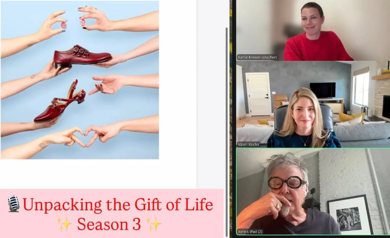 🤗Excited to share that renowned Canadian shoe designer John @fluevog will be the first guest of Season 3 on my podcast, Unpacking the Gift of Life! 🎙️

We recently had our prep call, and I can&rsquo;t wait for you to meet him, hear his incredible s