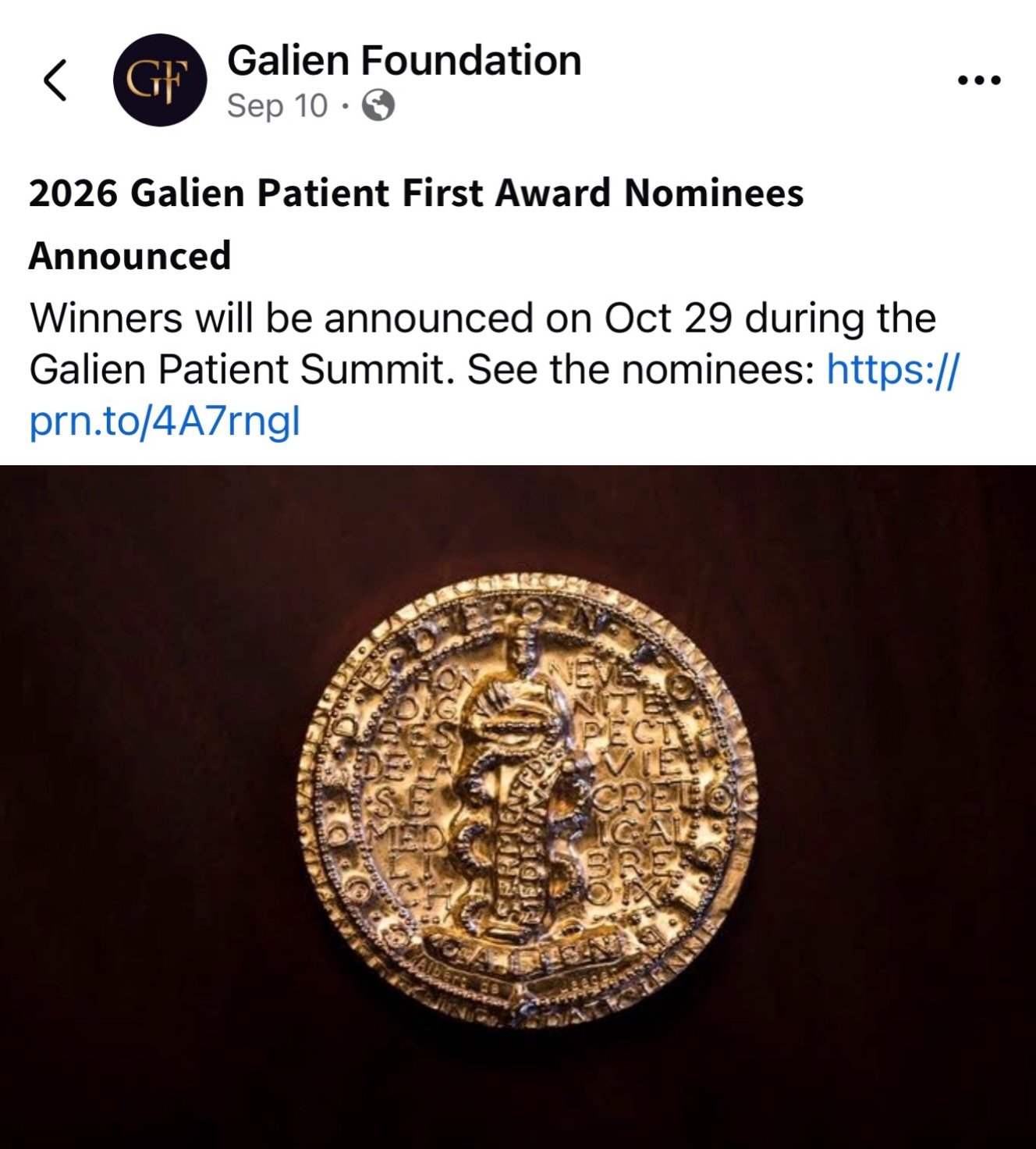 This is an incredible honor! 🎉 Thank you, Galien Foundation, for acknowledging the patient advocacy work I&rsquo;ve had the privilege of doing, and for recognizing lived experience as expertise essential to advancing medicine. 🙌

For more than two 