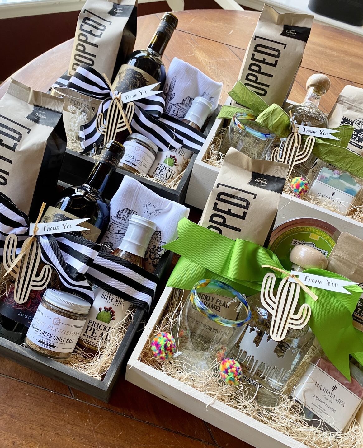 Want Thank You gifts on hand just because?&hellip; we got you covered with these tequila or wine themed boxes. DM to order yours✅🎉 Free personalization on front of box too!
.
.
.
#gifting #azlocal #thankyougift #giftboxes #winegift #tequilagift #gif