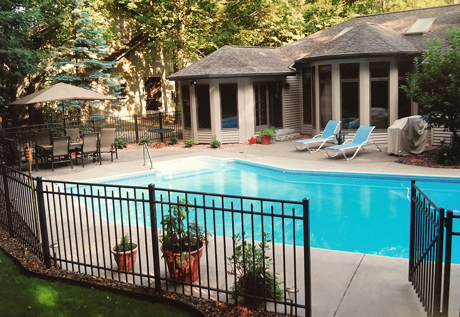 Pool and Deck Photograph