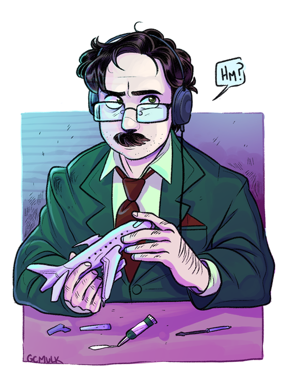  Fan art of Harvey from Stardew Valley.  July 2016. 