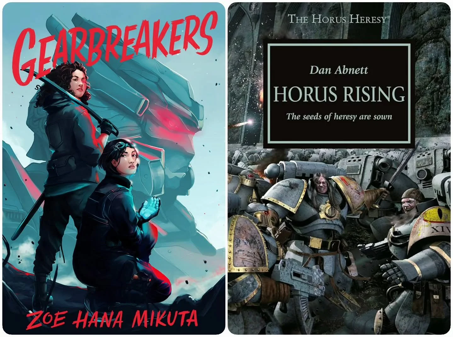 No full book review blog this month. Got a music review dropping next week instead. Still, figured I should make a quick post about what I read last month.
First up, 'Gearbreakers.' I felt mostly disappointed by this one, given all the good things I