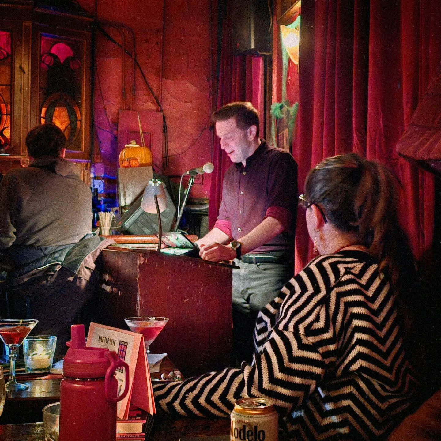 In the zone.

Many thanks to @nycwriterscircle, @zsunita, and @tea.temple for offering me the opportunity to share my work last night. I hope my short story was sufficiently spooky. 😈

And, of course, a huge shout out to my fellow readers, including