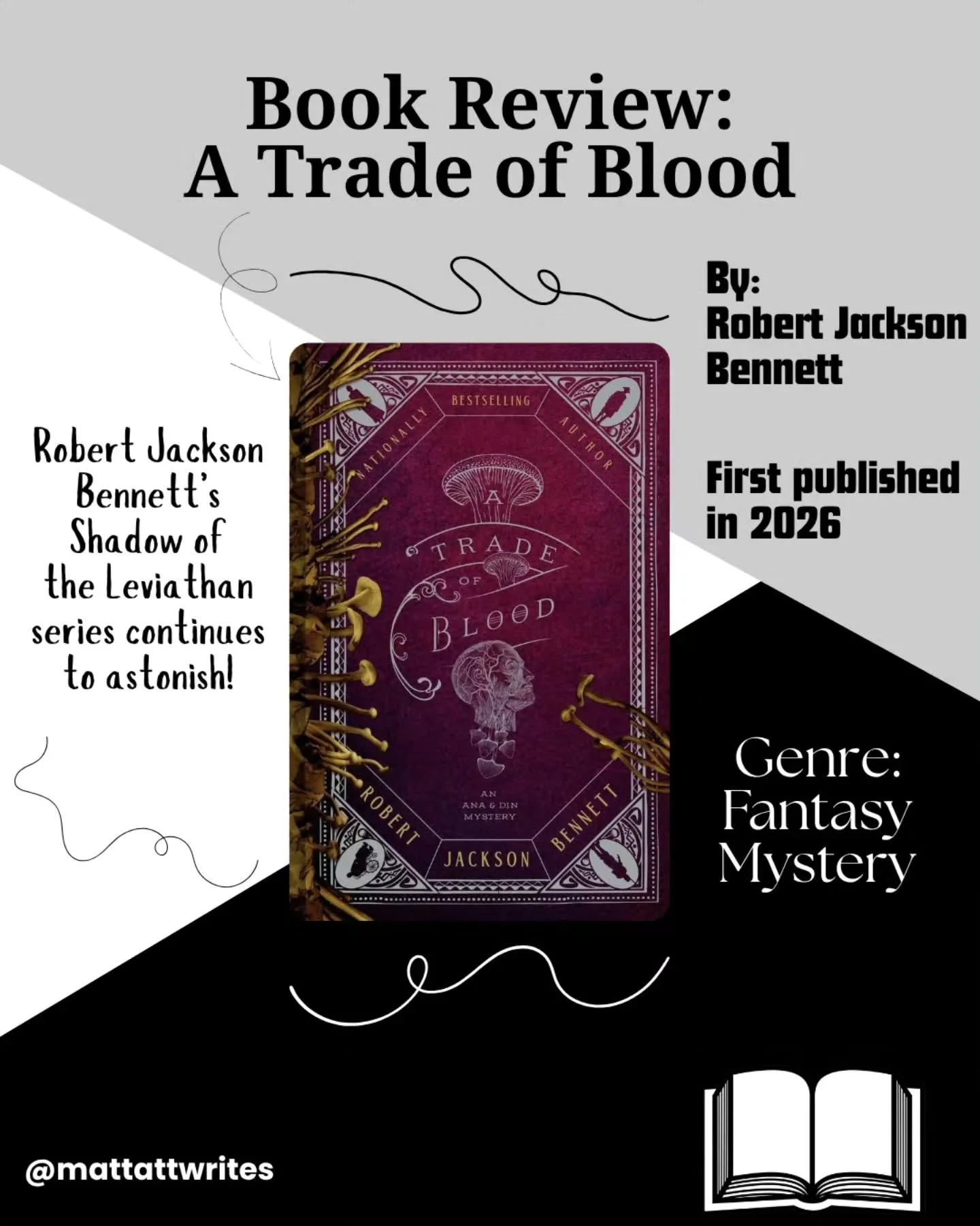 Robert Jackson Bennett continues to astonish with his Shadow of the Leviathan series.

Even if 'A Trade of Blood' is my least favorite in the series so far, that's really not saying much, because it's still amazing.

Have you read 'A Trade of Blood'?
