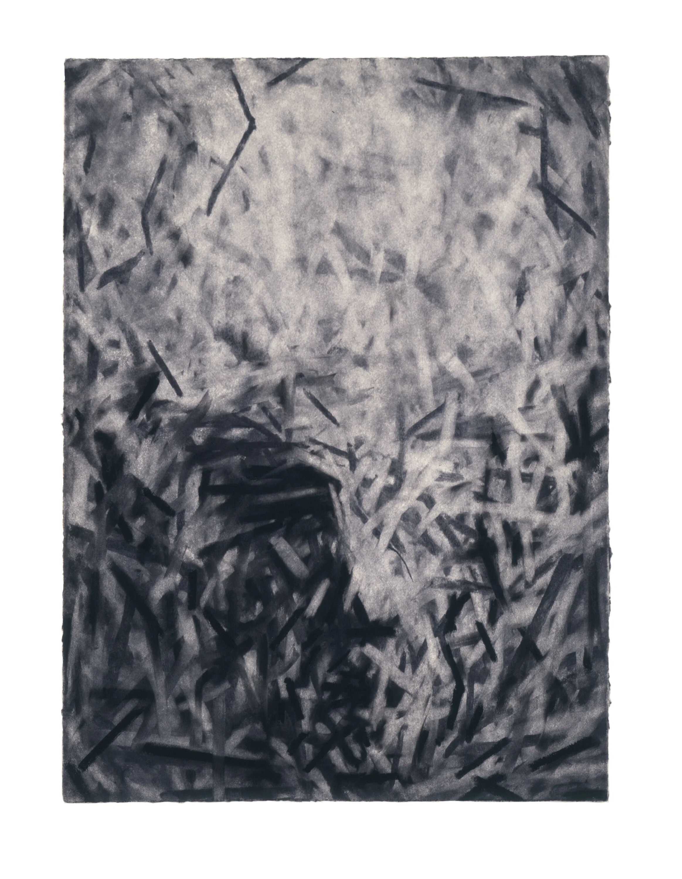  Untitled (SP), 1984  Charcoal on paper  30” x 22” 