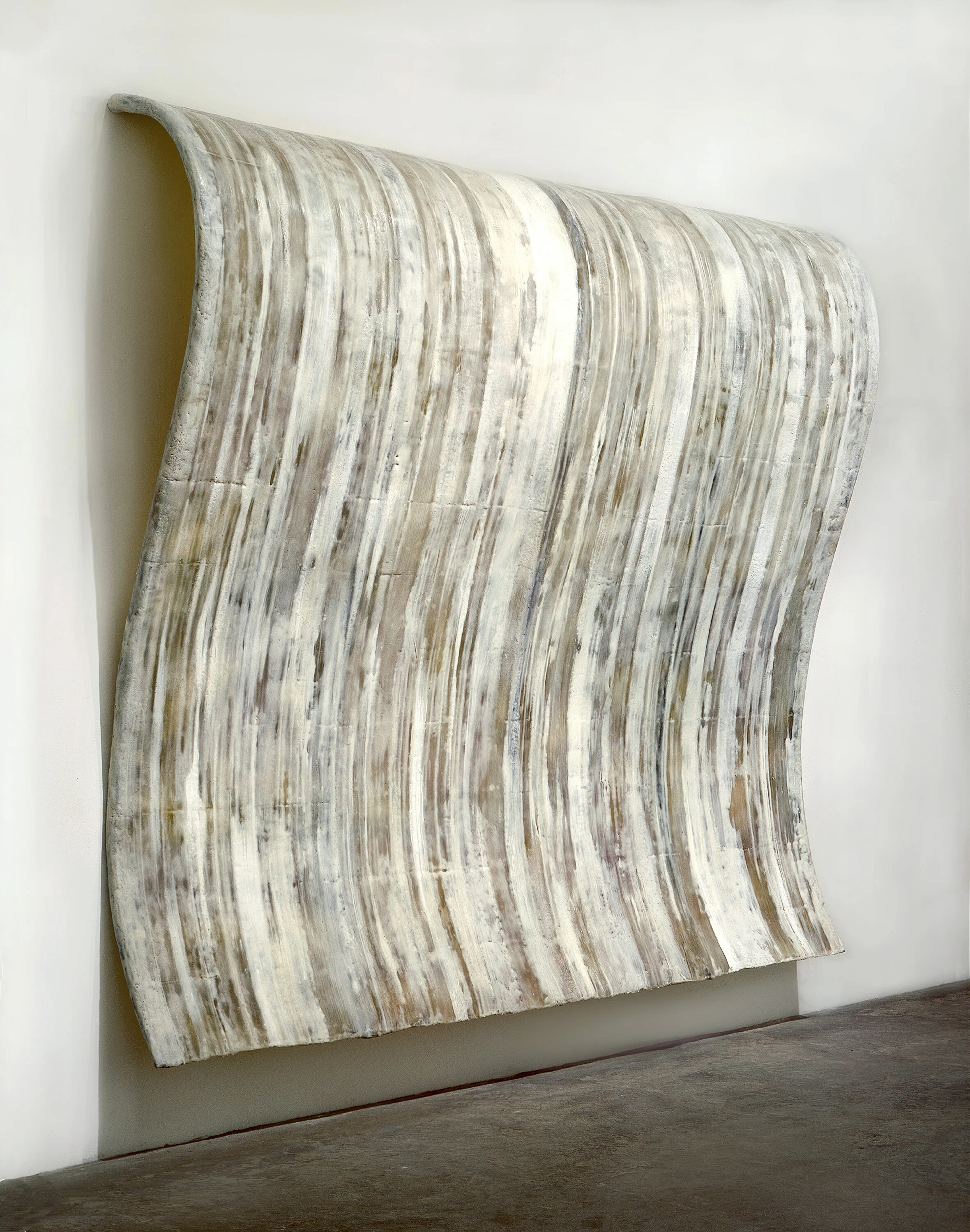  Overload, 1990 Encaustic, pigment, fiberglass, resin and steel 84” x 98” x 14” 