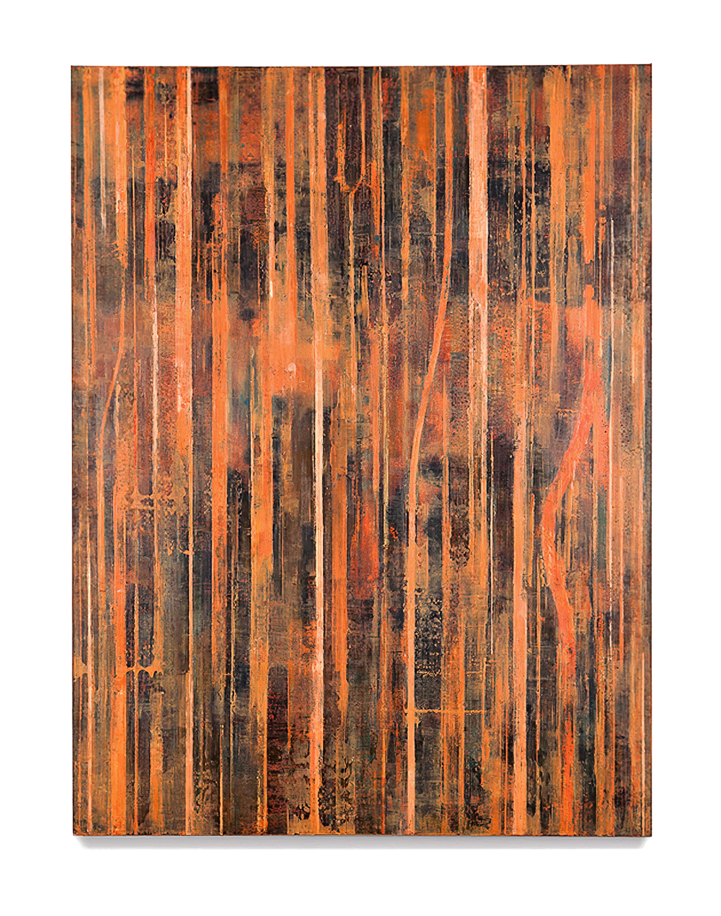  Fieldmarks XIV, 1994 Oil, enamel and asphaltum on canvas 48” x 36” 