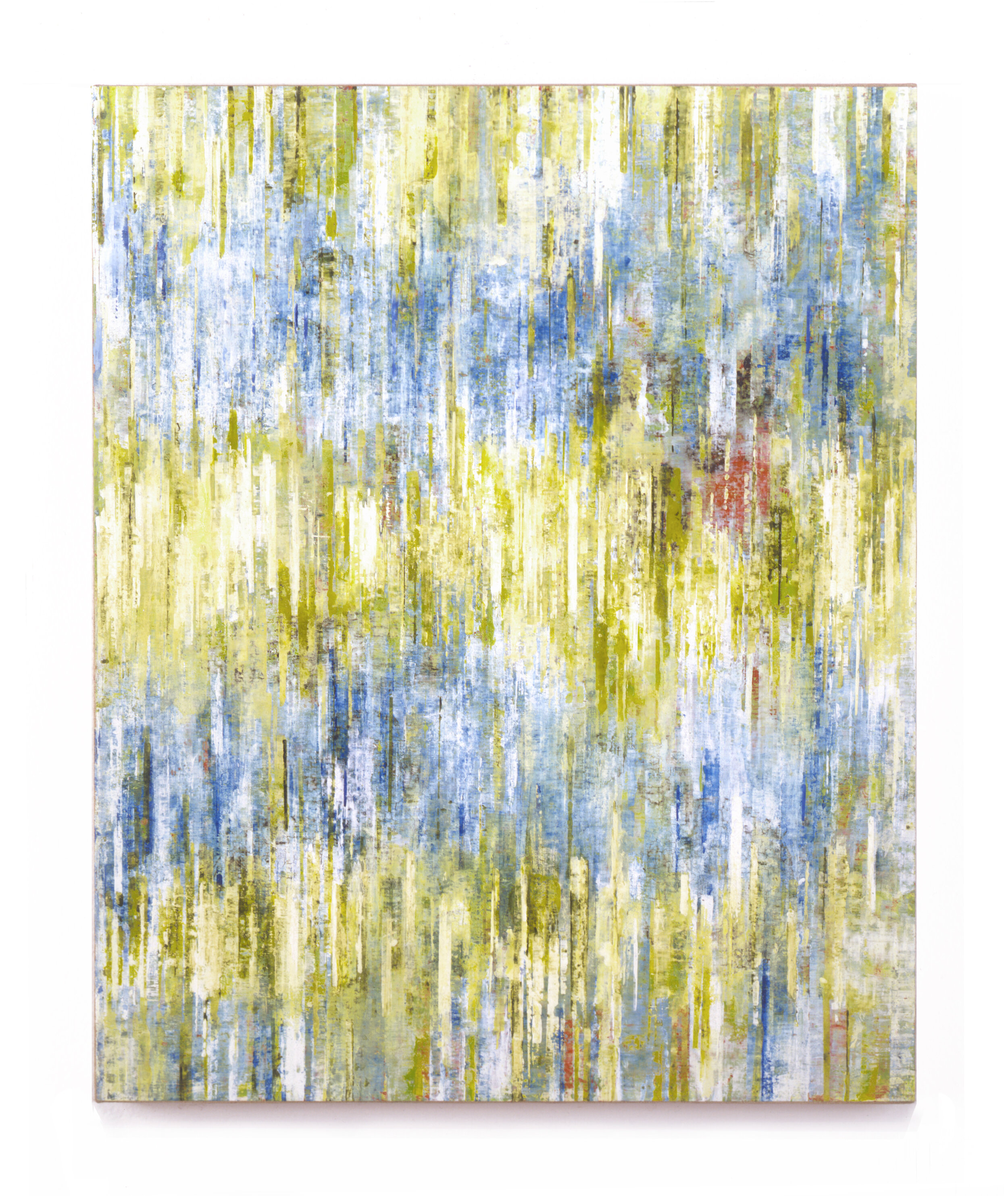  Signal Set 2, 1999 Acrylic ink, gouache and watercolor on vellum, on linen on wood 16.5” x 13.5” 