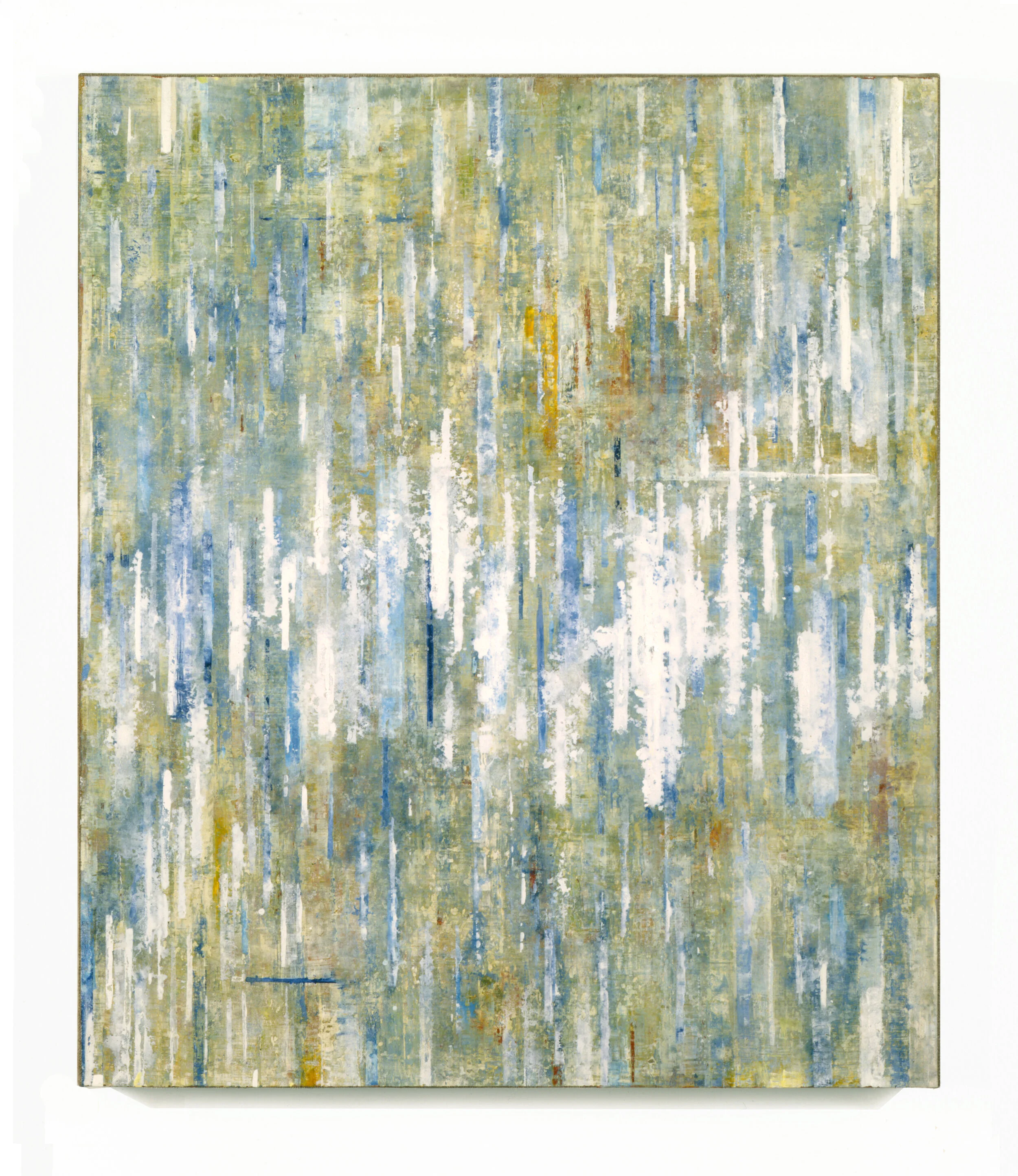 Signal Set 12, 1999 Acrylic ink, gouache and watercolor on vellum, on linen on wood 14” x 11” 