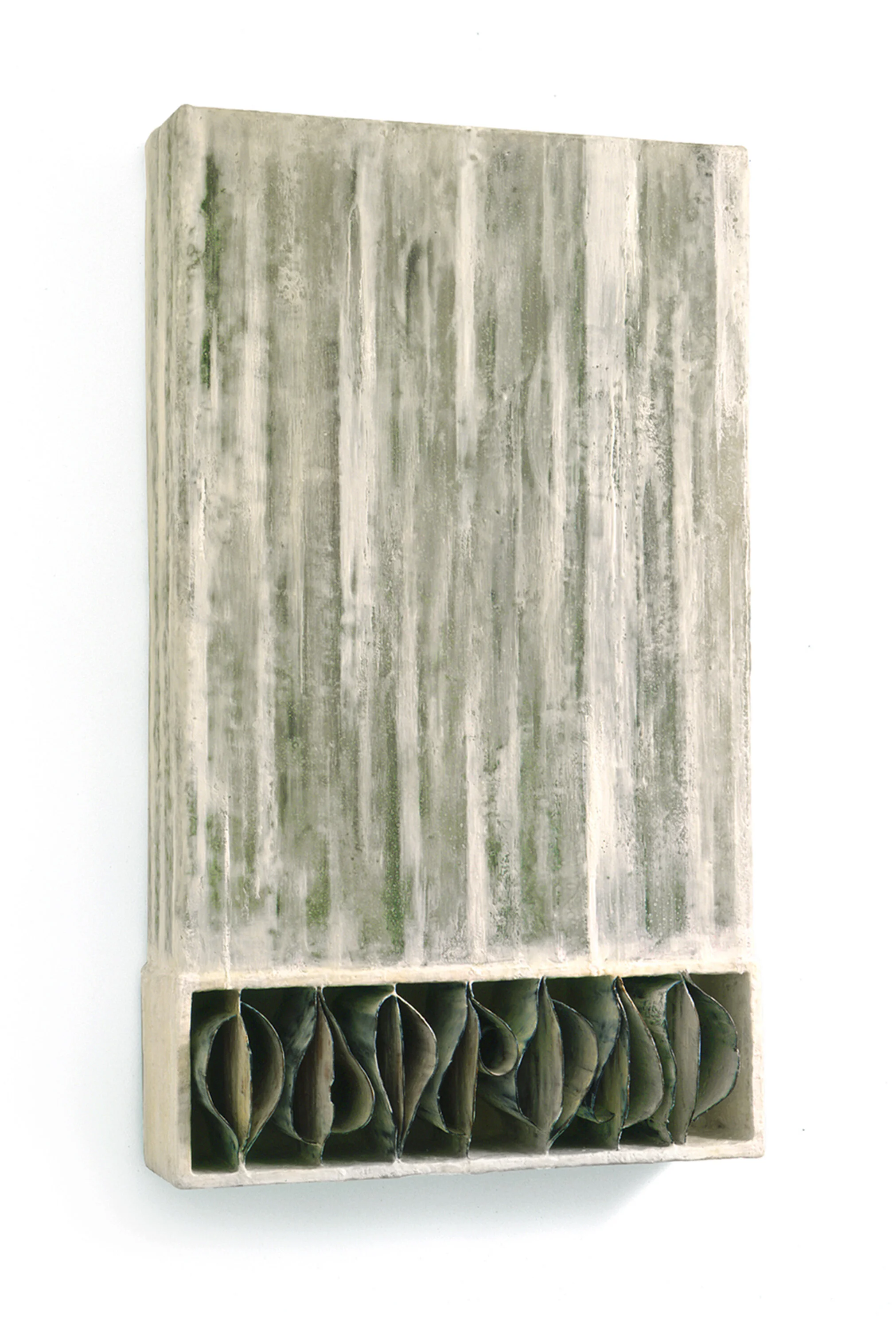  Frozen Landscape, 1989 Encaustic, resin and wood 42” x 25” x 7.5” 