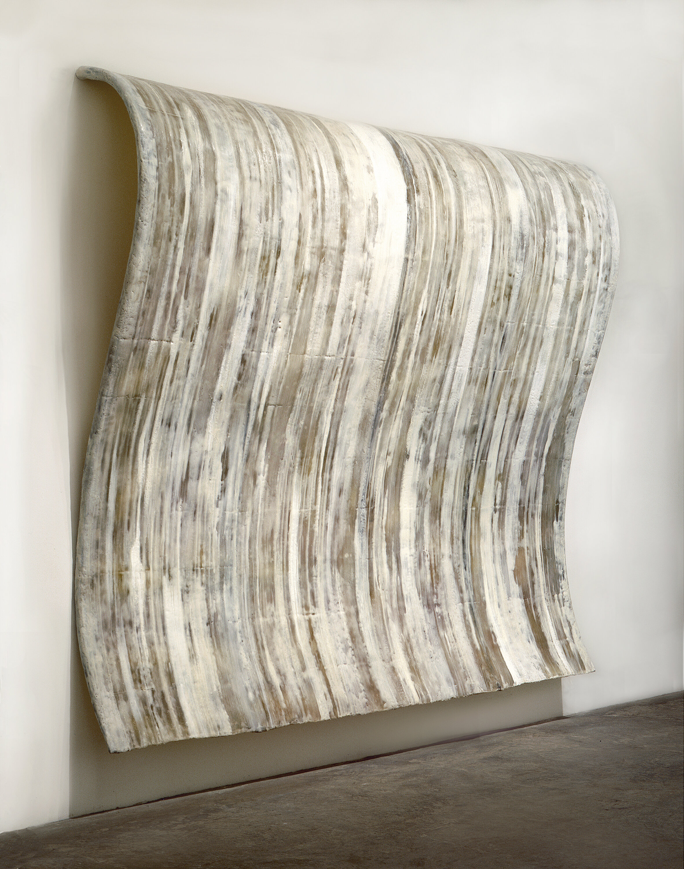 Overload, 1990 Encaustic on resin and steel 84” x 98” x 14” 