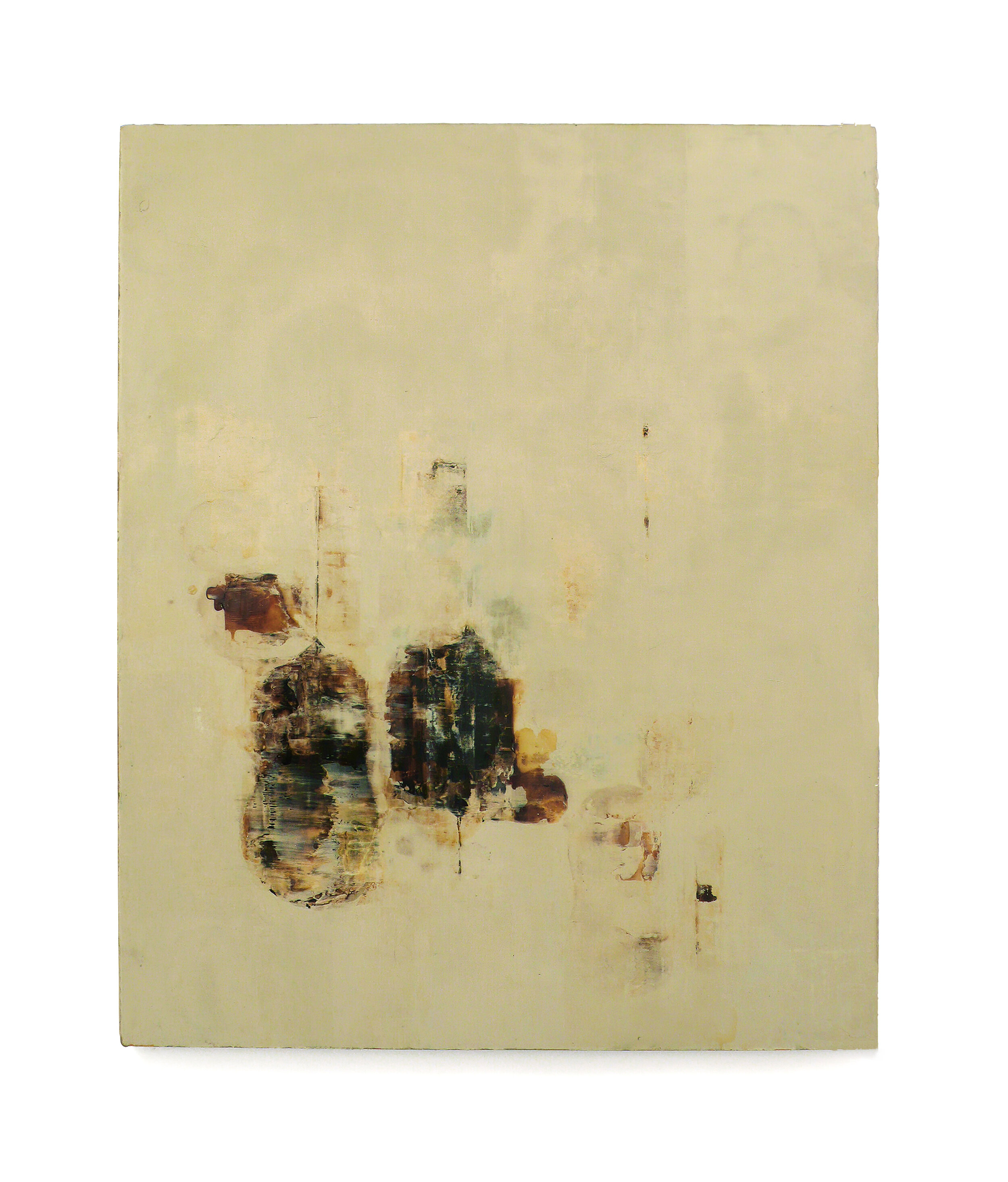  Amber Press, 1998 Oils, asphalt and alykd resin on canvas 45” x 36” 