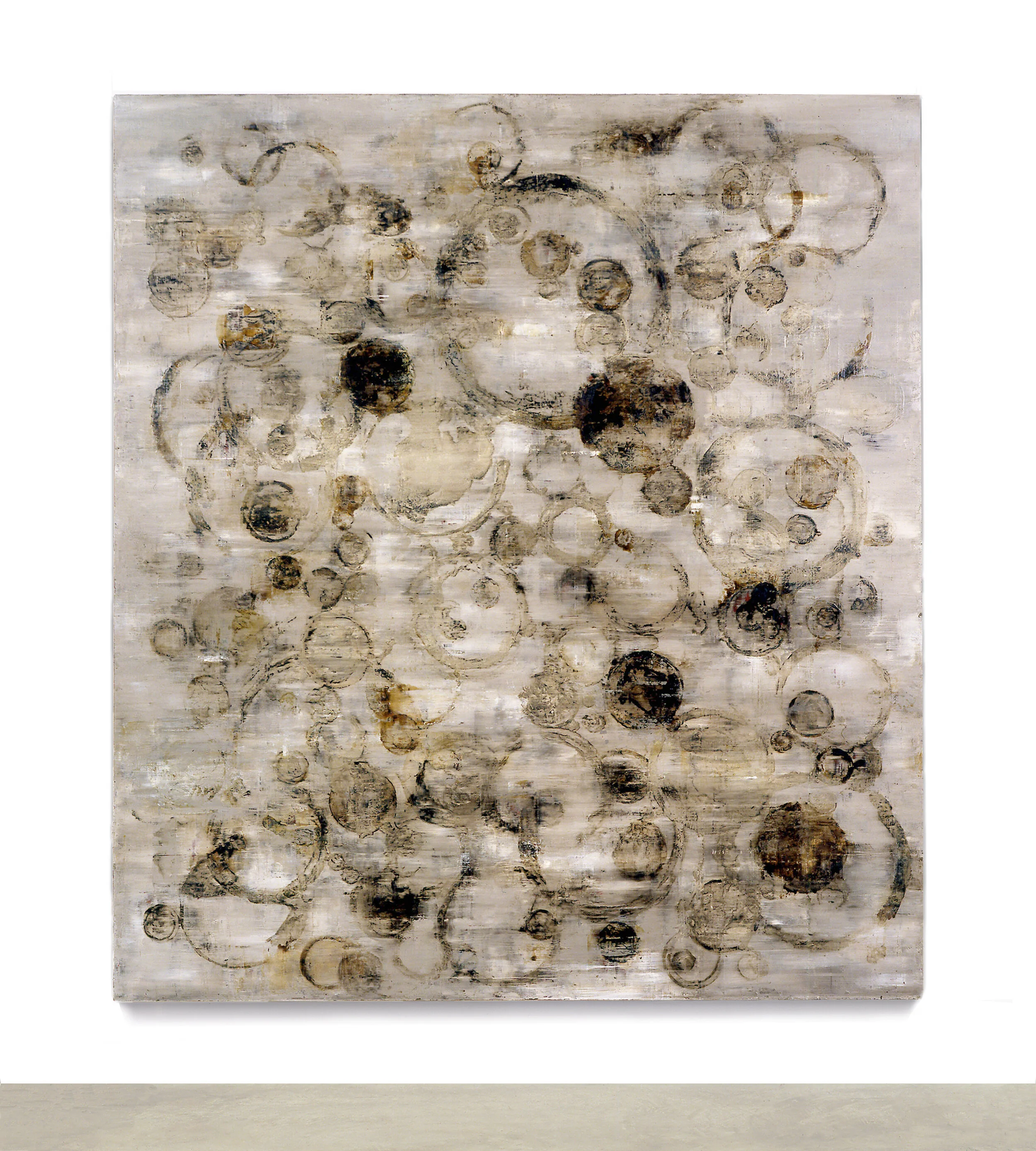  Universal Rewind, 2000 Oil, asphalt, alykd resin on canvas 108” x 96” 