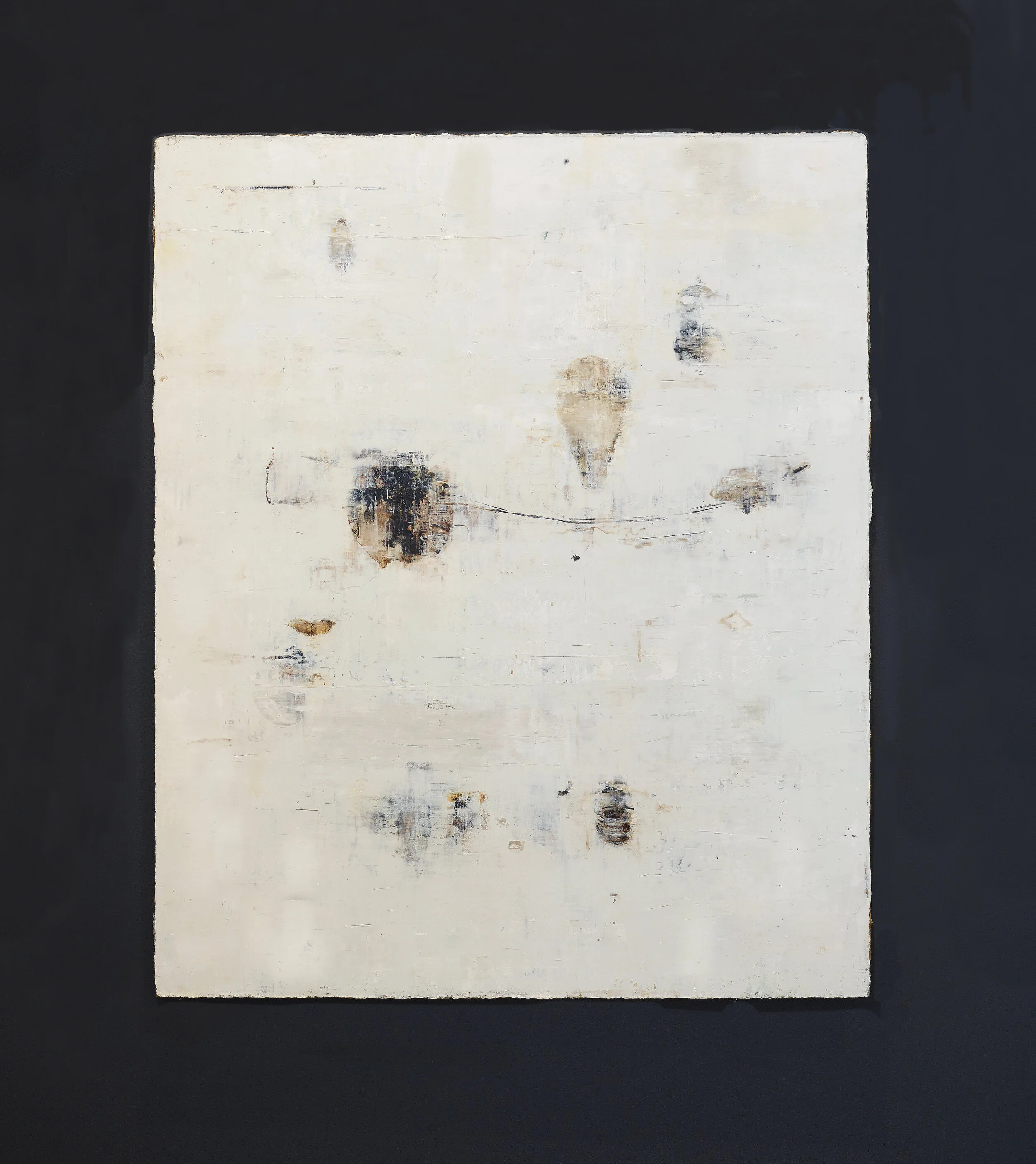  Fossil Weather, 2001 Oil asphalt, alykd resin on canvas 58.5” x 48” 