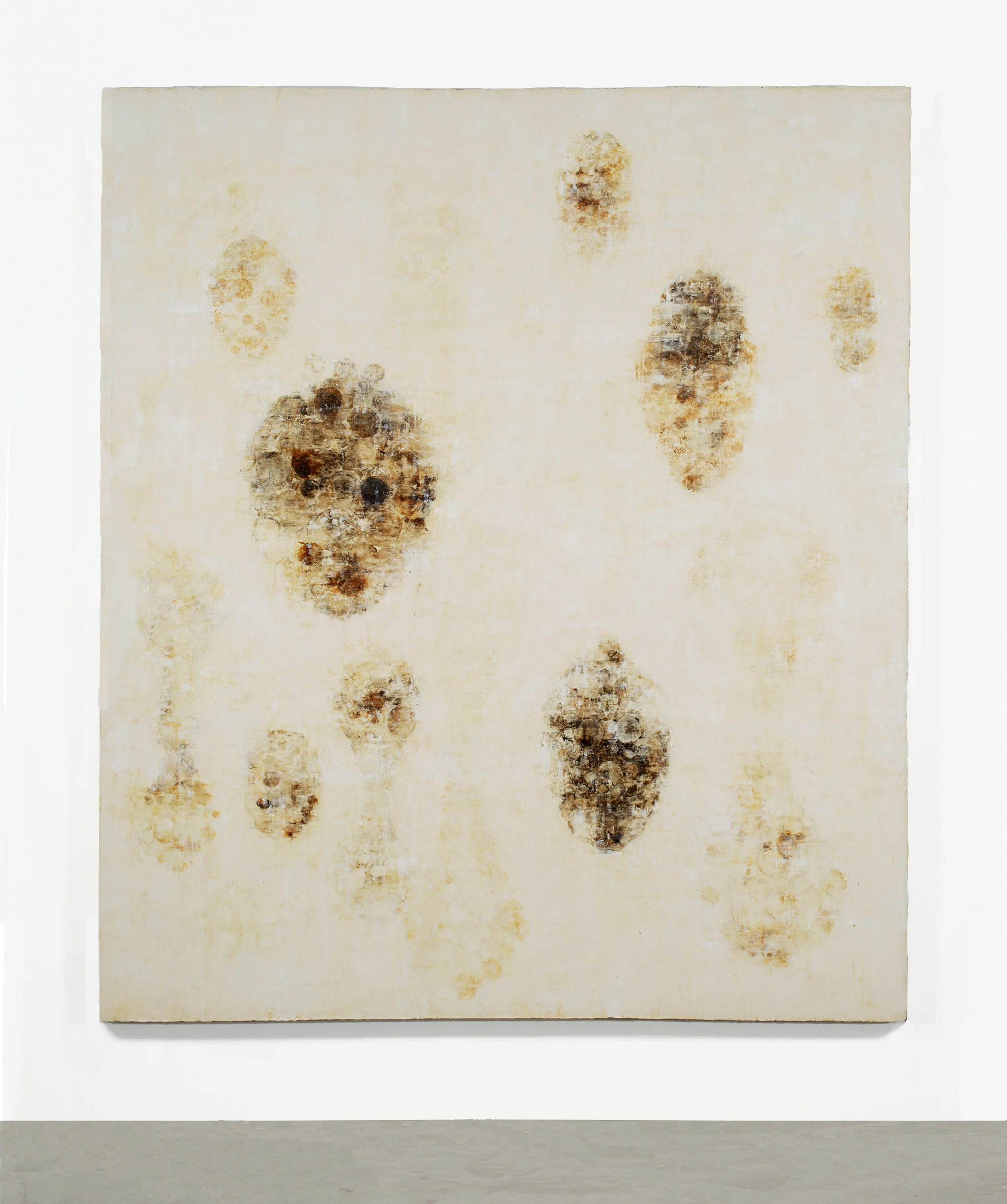  Outpost II, 2003 Oil, asphalt, alykd resin on canvas 88” x 76” 