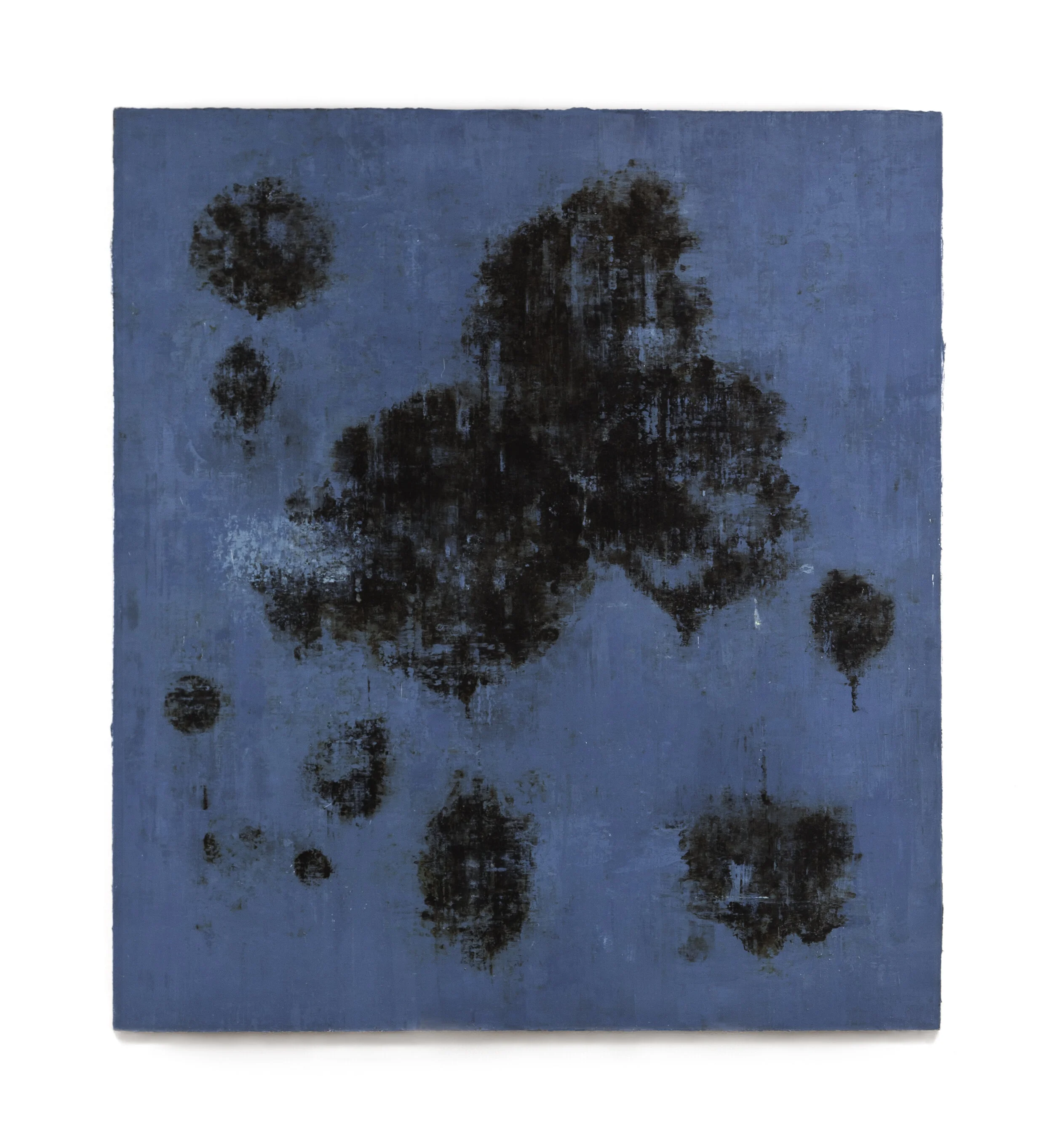  Press V, 2012 Oil and asphaltum on canvas 40” x 36” 