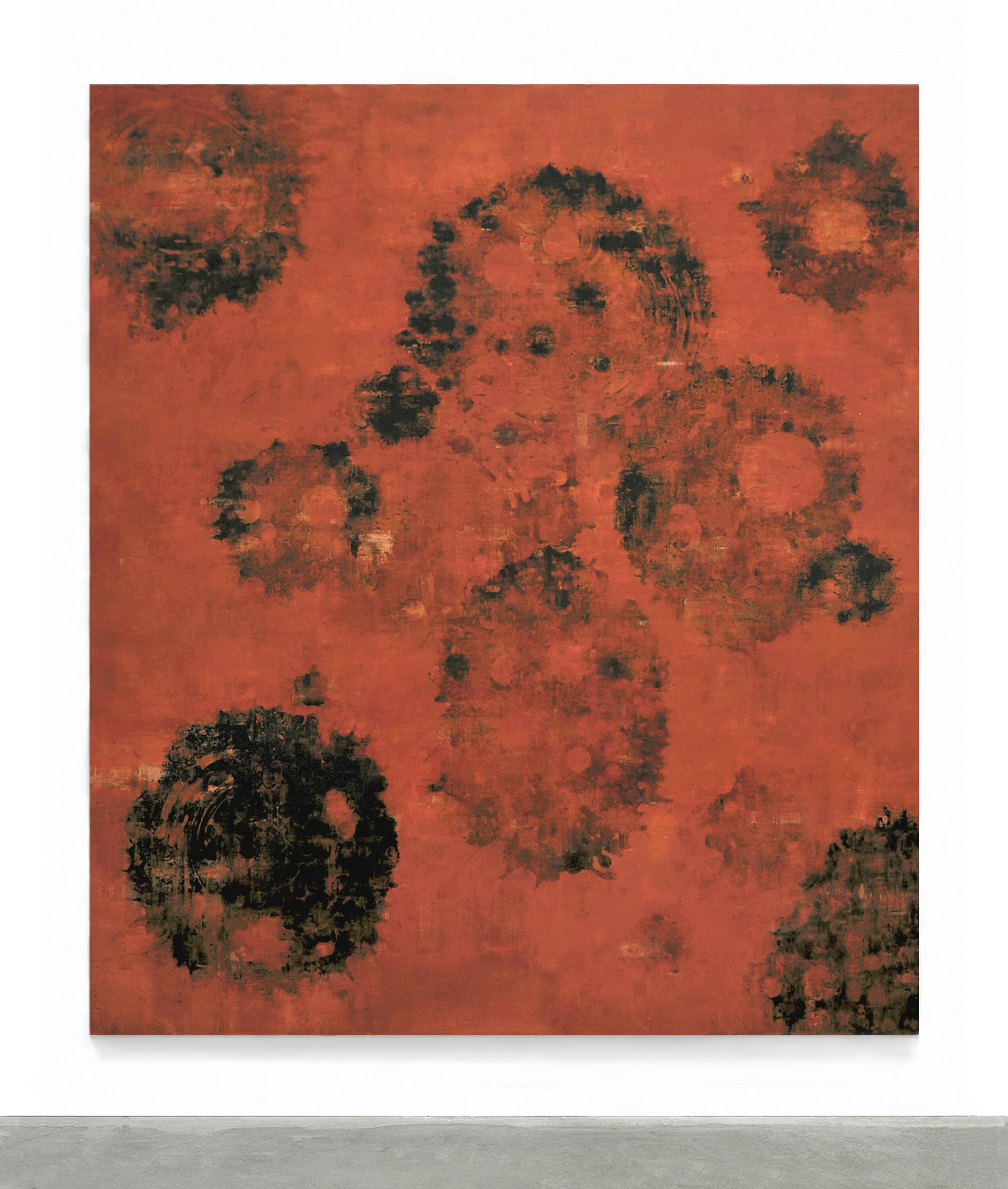  Burn Cycle, 2010 Oil, asphaltum and alykd resin on canvas 110” x 96” 
