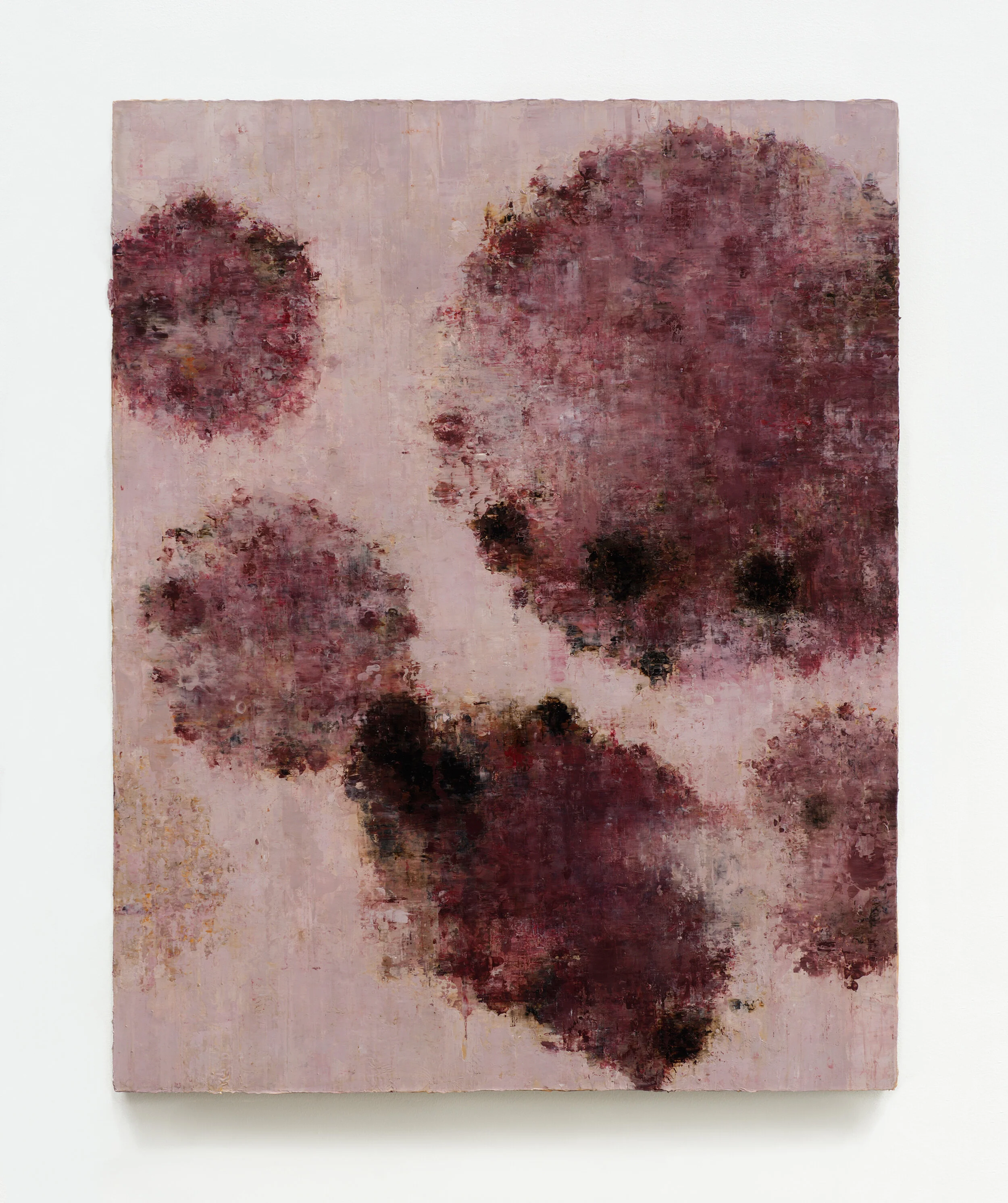  Elemental Forces VIII, 2017 Oil, enamel, asphaltum and alykd resin on canvas 38.5” x 30.5” 