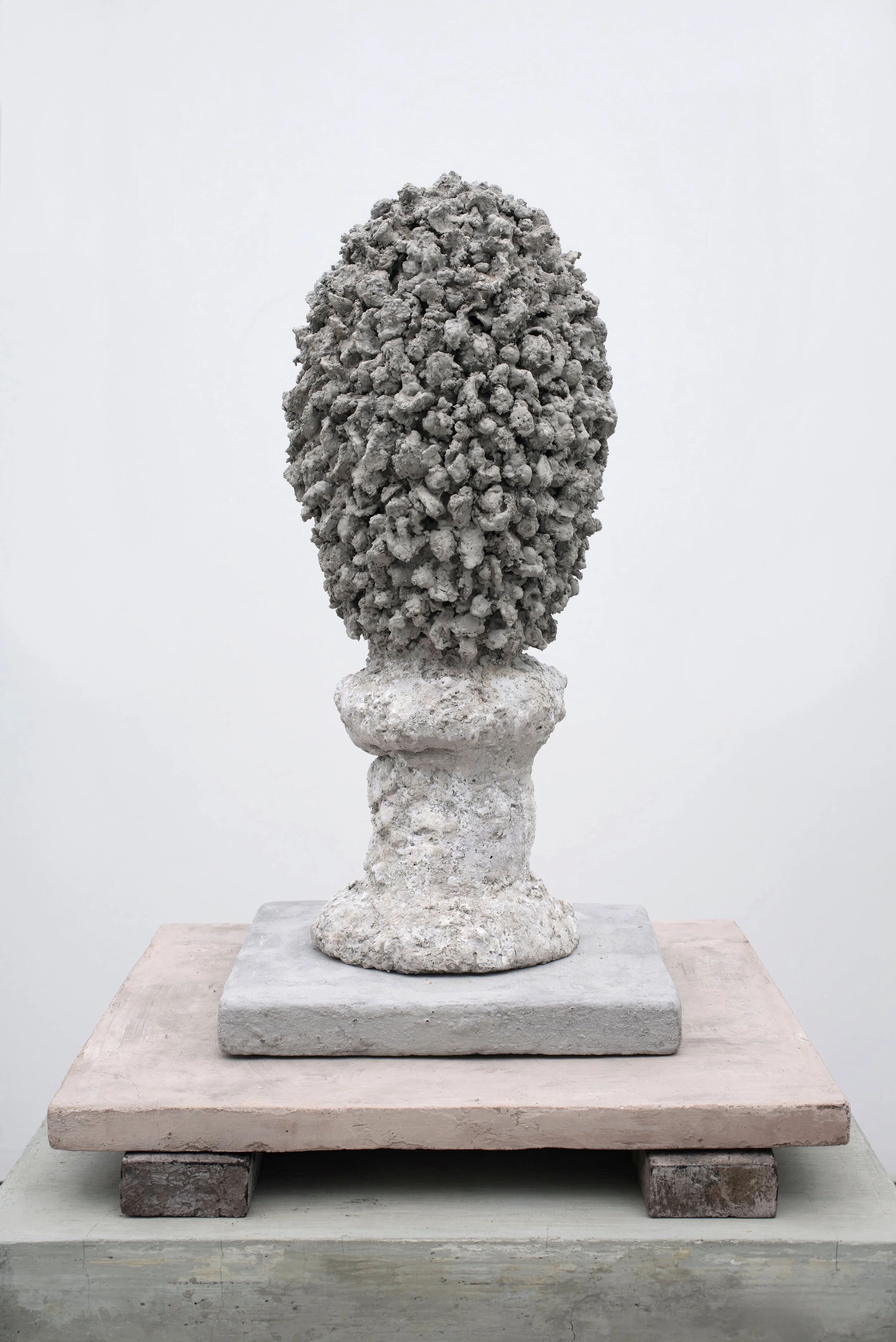  Petralized IV, 2020 Refractory cement, aluminum, ceramic, styrene foam, pigmented cement and wood 28” x 22” x 21” 