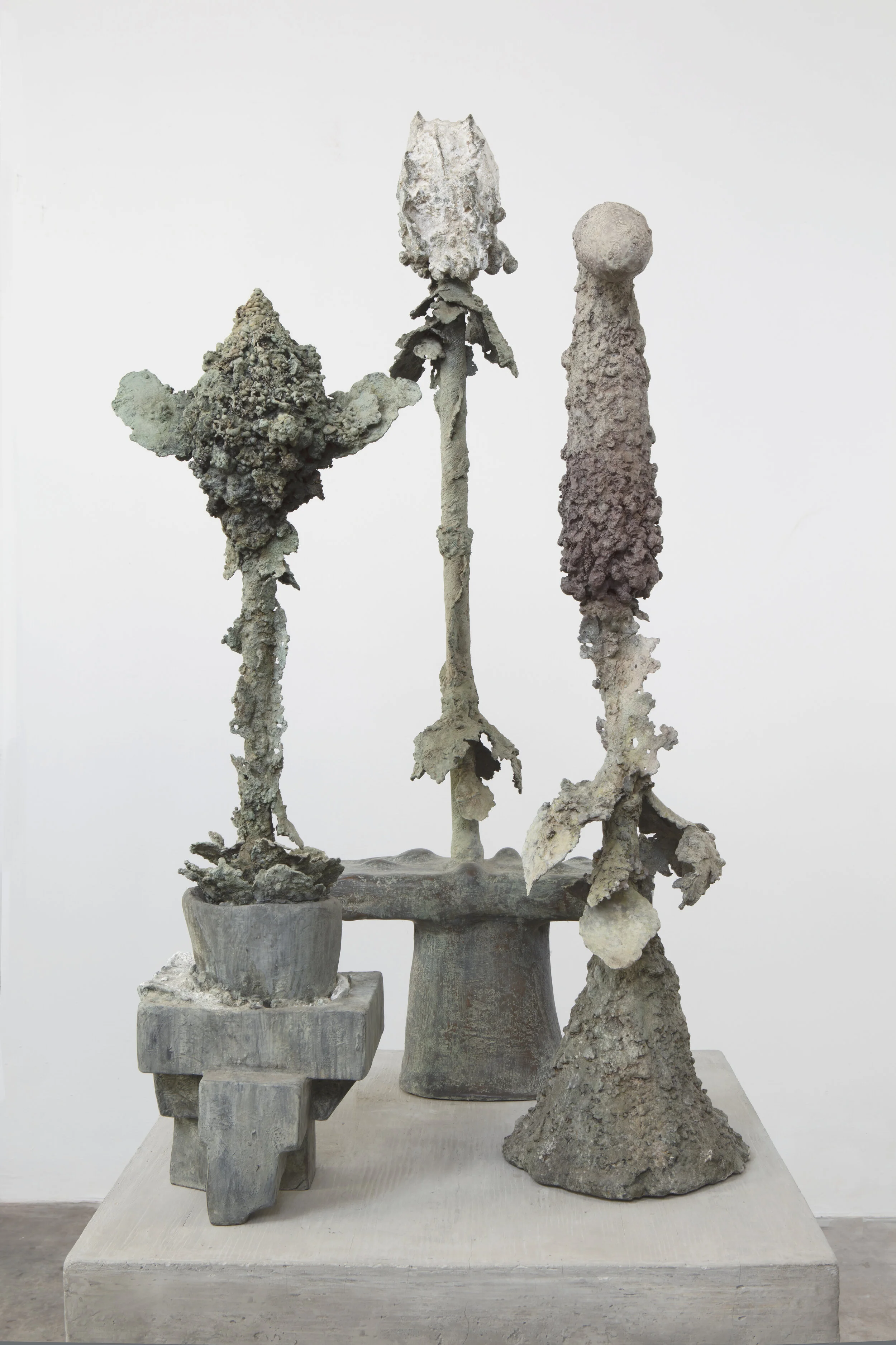  Furnace Flowers IX, 2019 Bronze, ceramic, pigment and cement 74” x 24” x 25” 