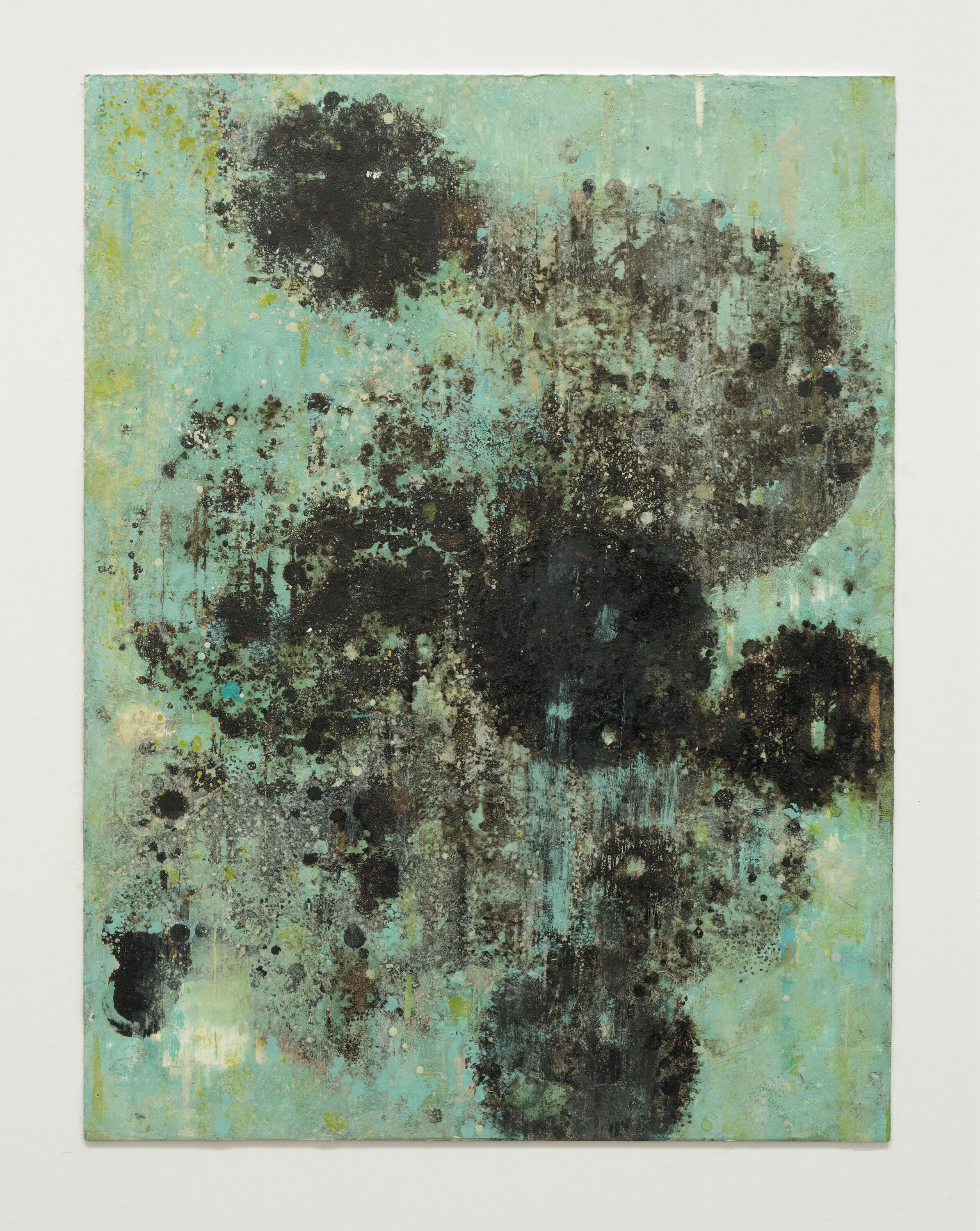  Elemental Forces 2, 2016 Acrylic ink and asphaltum on museum board 11” x 8.5” 