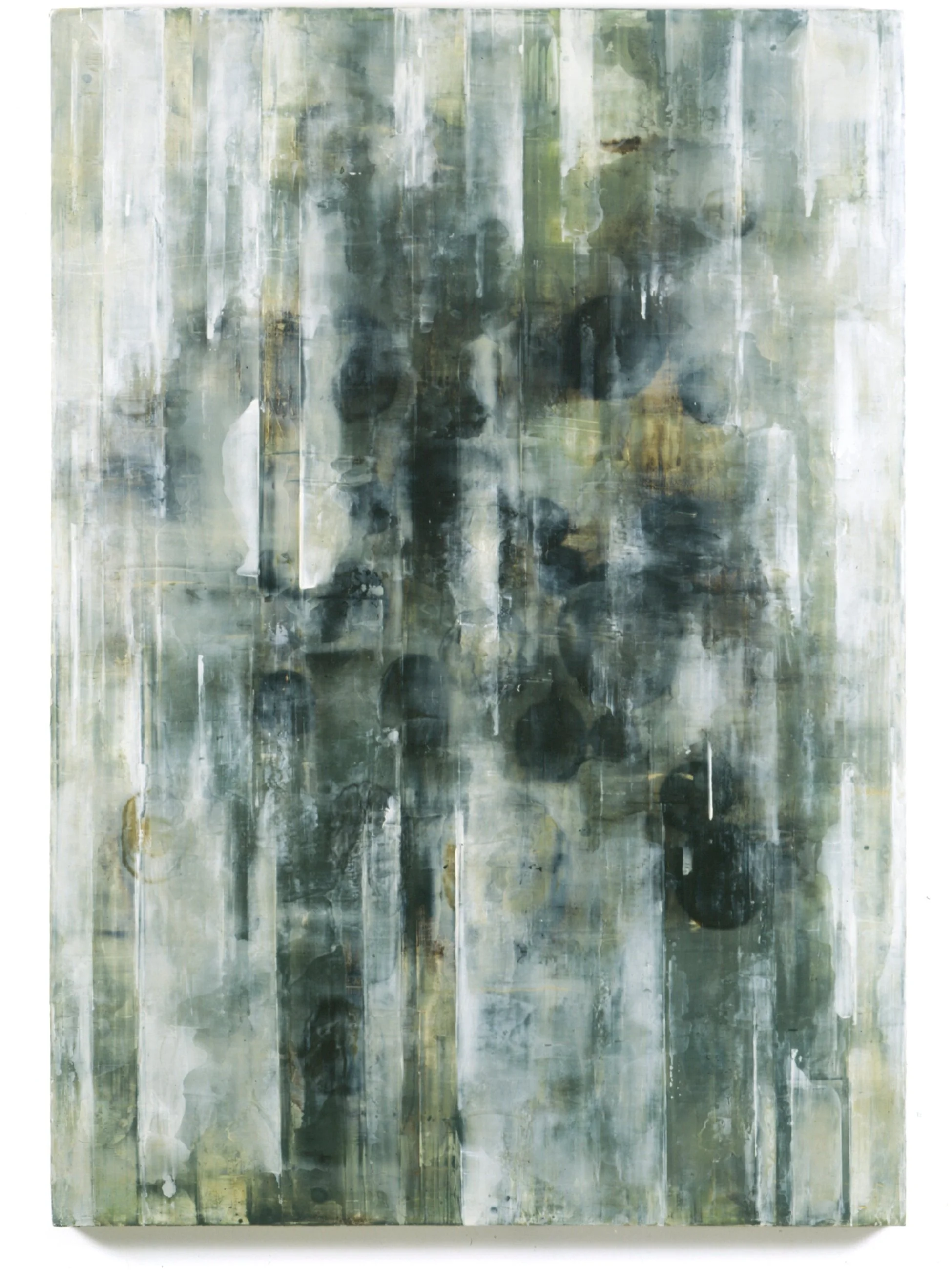  Pondprint, 1995 Oil, asphalt, enamel and alykd resin on canvas 68” x 48” 