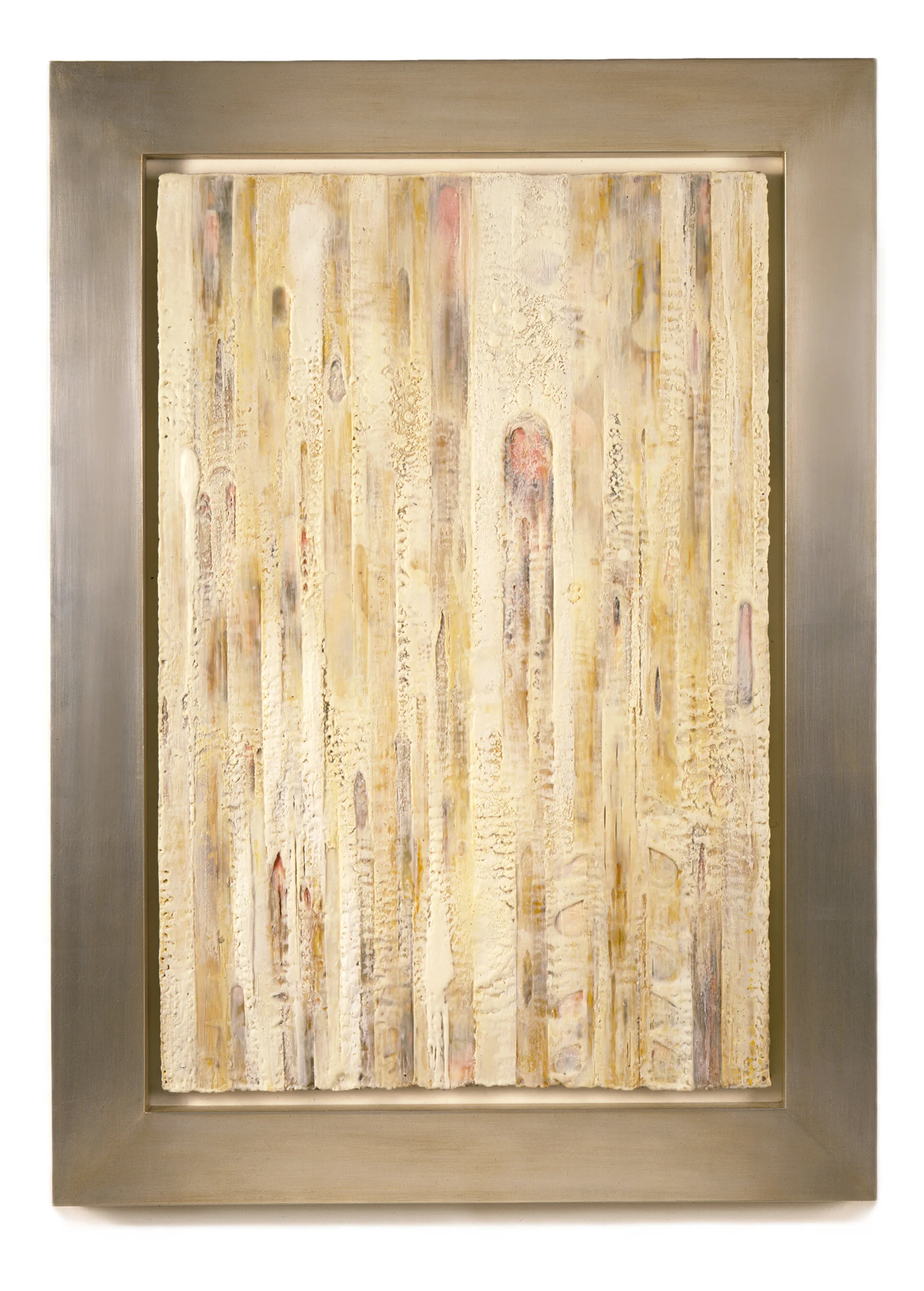  Untitled II-(3), 1998 Encaustic and pigment on paper, on wood panel 32” x 26” 