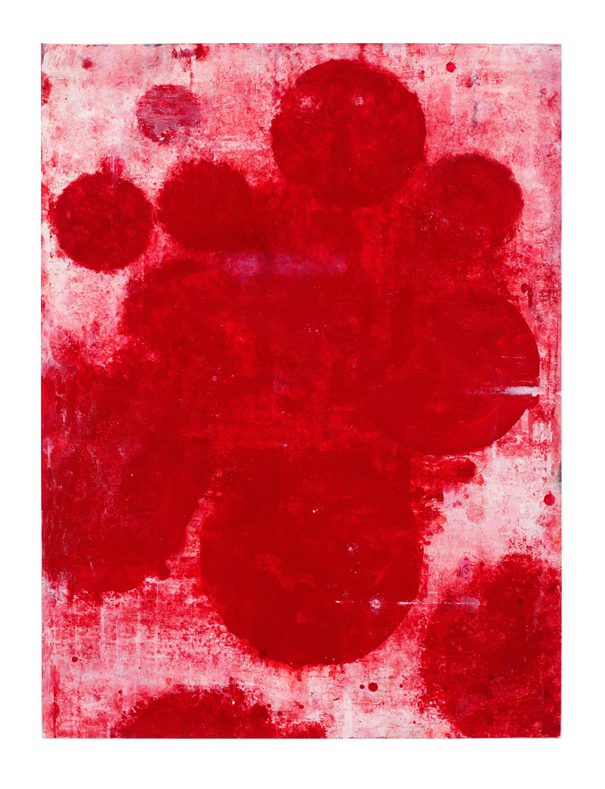 Red Cloud II, 2016 Acrylic ink and enamel on museum board 14” x 11.75” 