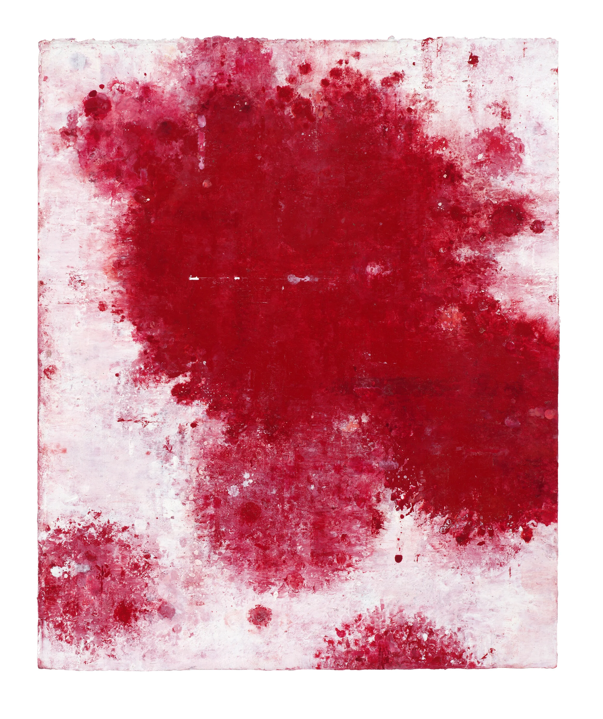  Red Cloud, 2016 Acrylic ink and enamel on paper 16” x 12” 