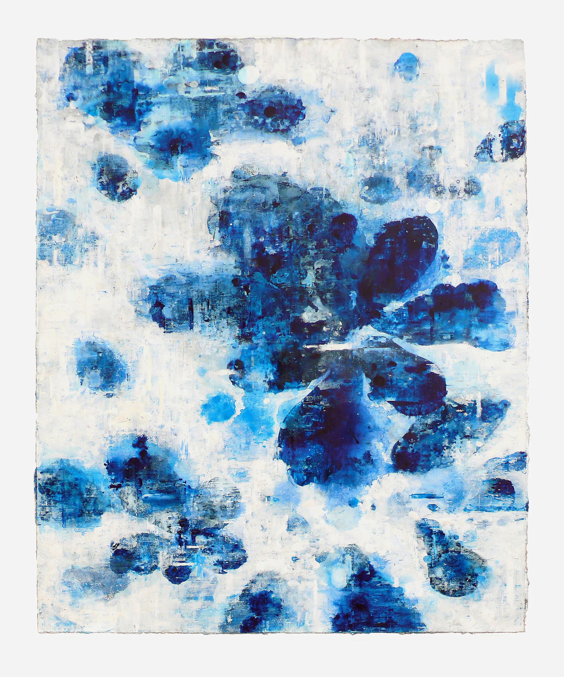  The Cold in Winter VIII,  Acrylic ink and watercolor on museum board 15” x 12” 