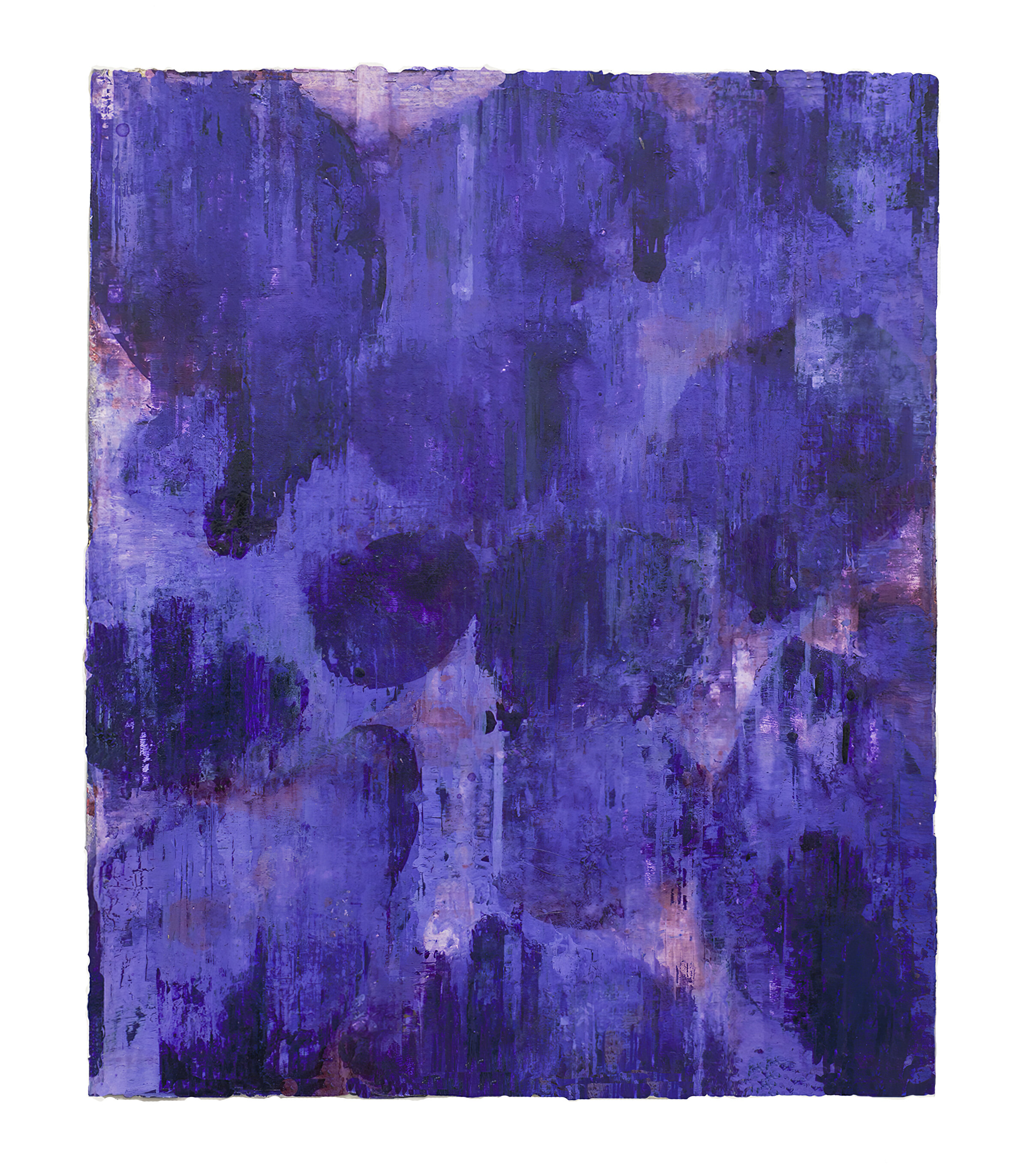  Purple Press, 2015 Acrylic ink and watercolor on museum board 9” x 7.5” 