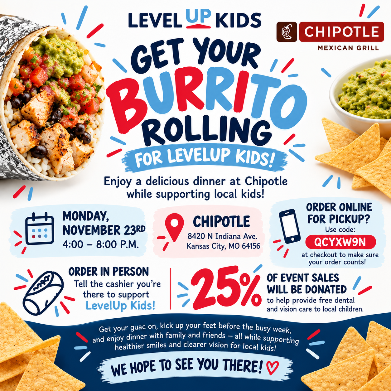 🌯 Get Your Burrito Rolling for LevelUp Kids!
