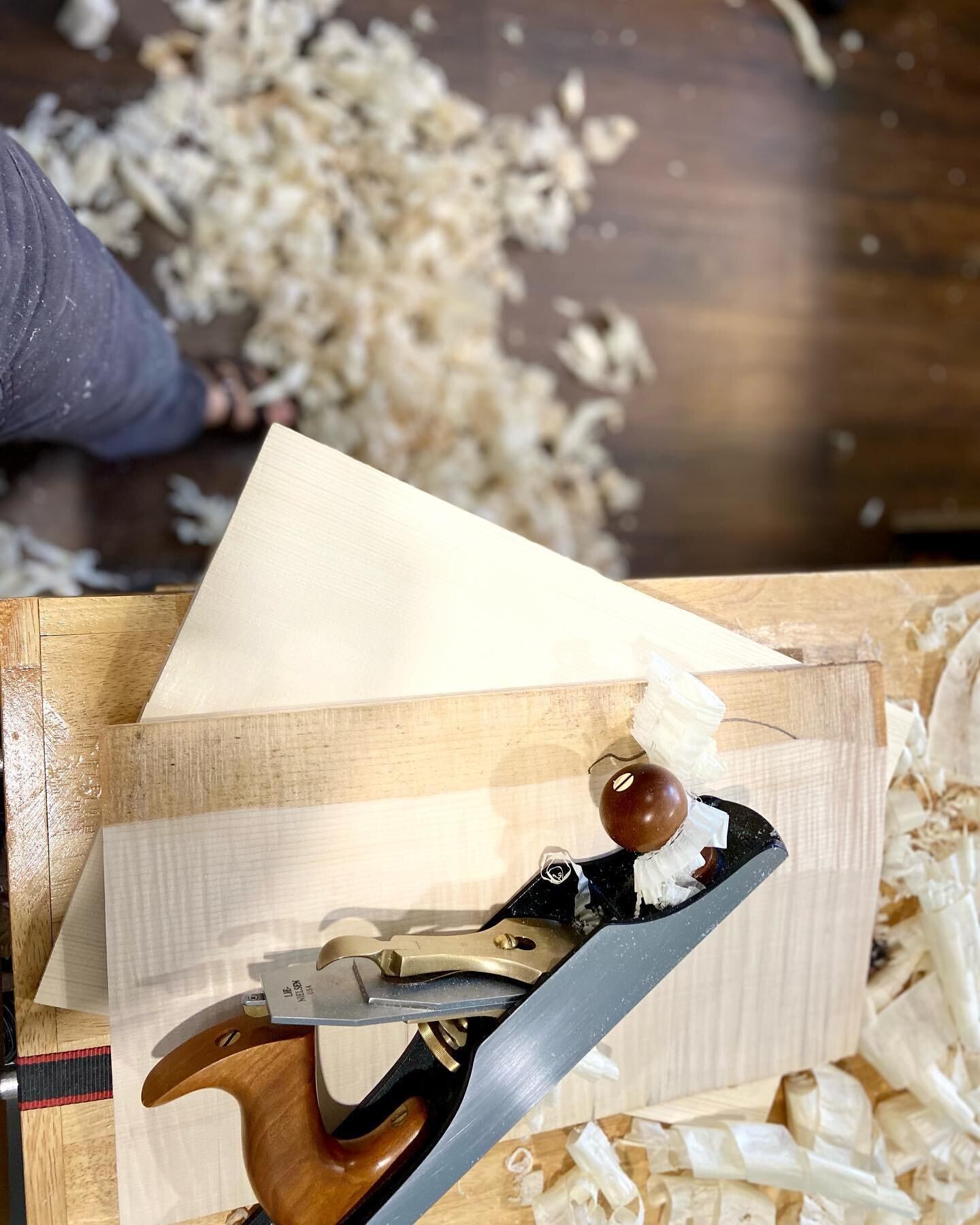 Sunday shavings #violin #luthier #violinmaker #handmade