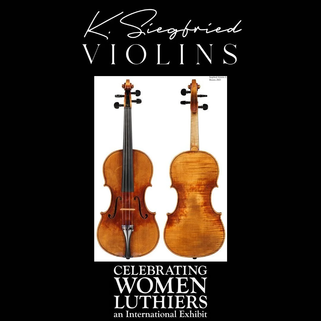 Today is the start of the second Celebrating Women Luthiers exhibit hosted by @potter_violins @reuningandsonviolins @gssviolins looking forward to seeing new and familiar faces over the course of the exhibition! 📷 Reuning &amp; Son Violins