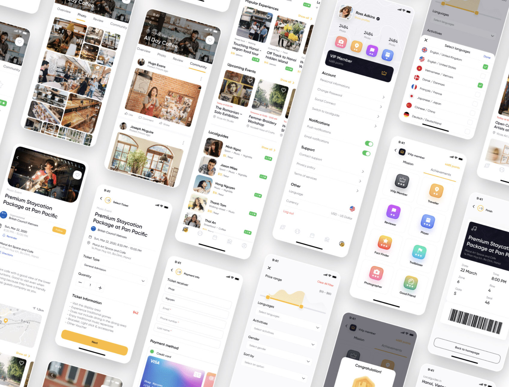 Oloha local guide travel app design by Pháp