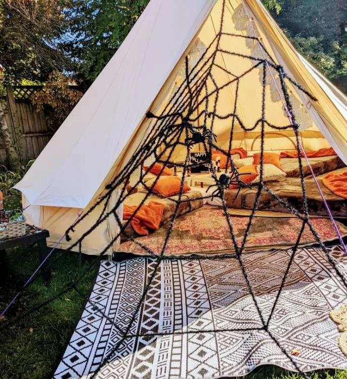 👻 🎃 Halloween '25 lands on a Friday night, which won&rsquo;t happen again until 2031!

Celebrate big with a cozy Halloween themed slumber or glamping party. We&rsquo;ll bring the spooky vibes... you just bring the candy! 🍬

Reserve your Halloween 