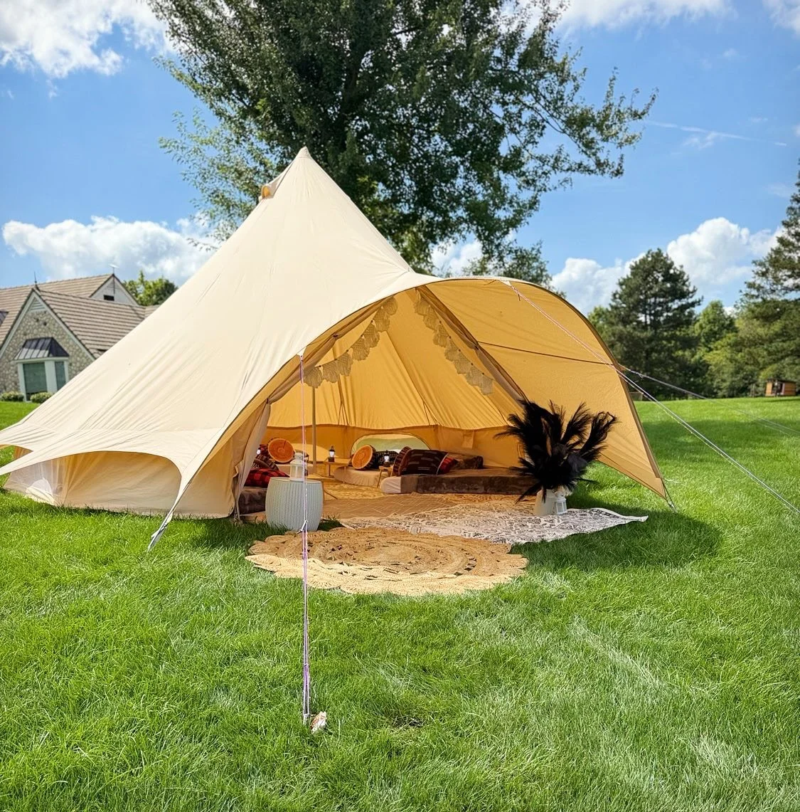 Perfect weekend for glamping! ☀️🏕️

#campvibes #glamping #madisonwi #ashandarrowevents #outdoors