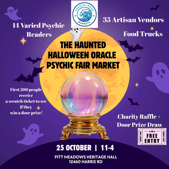 Coastal Wave Haunted Halloween Oracle Psychic Fair Market 