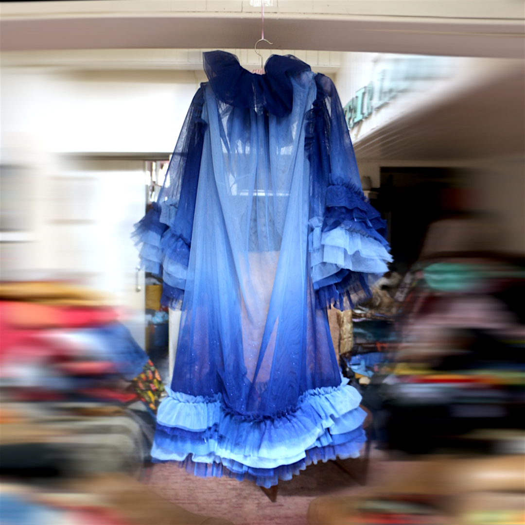 blue nighty dress Blue Baby Satin Nighty Dress