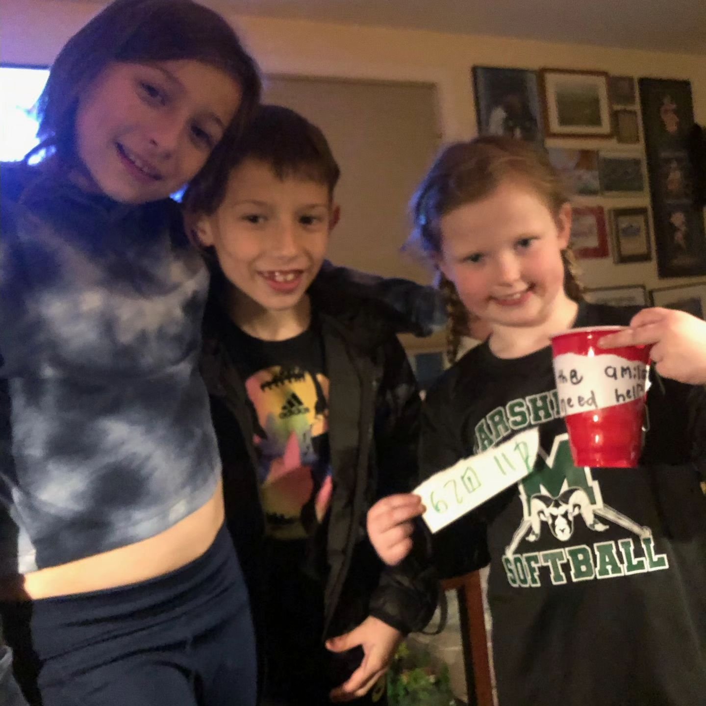 KIDS COME TO THE AID OF ANIMALS

These 3 children took up a collection for animals in a local neighborhood.
Pictured here with their donation is Jocelyn S. (holding the red cup), Skyla N. and Chase N.
We are grateful for the initiative of these fine 
