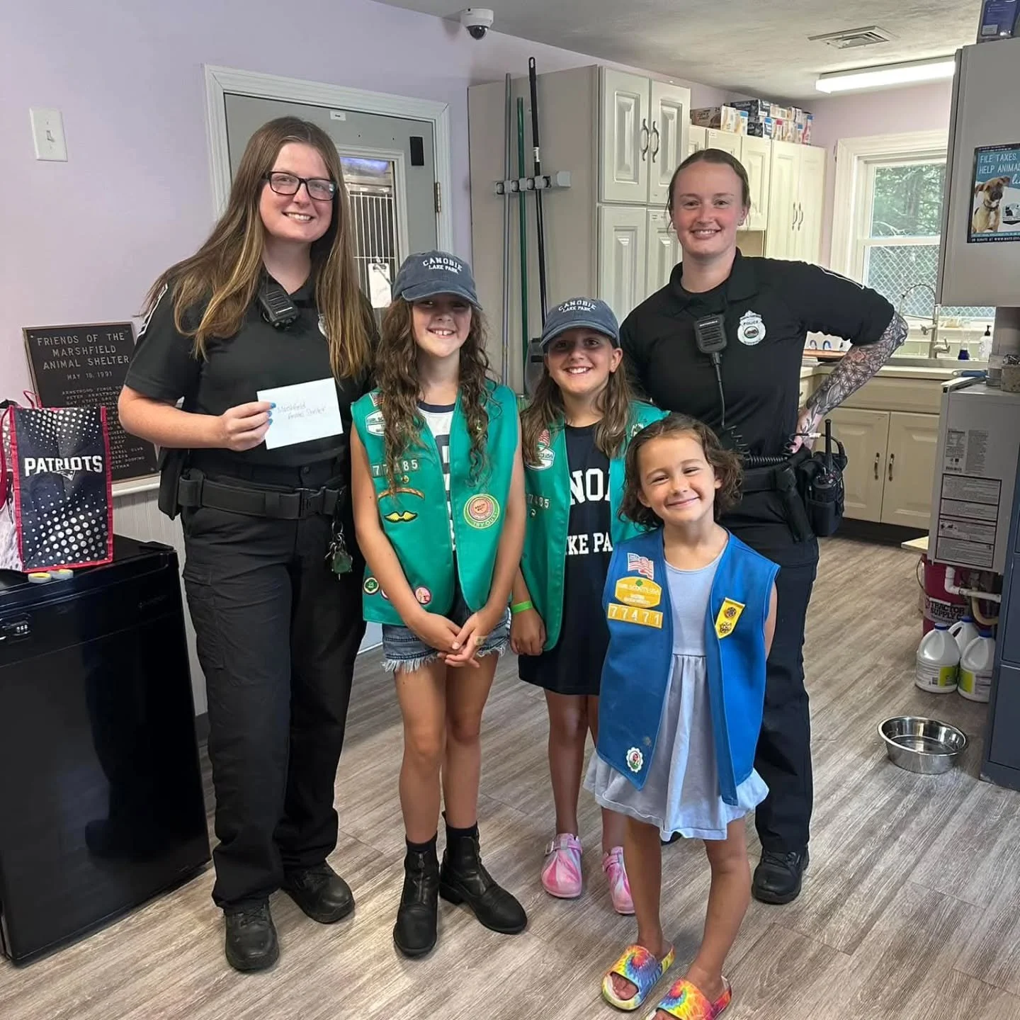 We are truly grateful to Marshfield Troop #77485 for their generous donation of $500 to the Marshfield Animal Shelter! Your support makes a meaningful difference in the lives of the animals in our care.