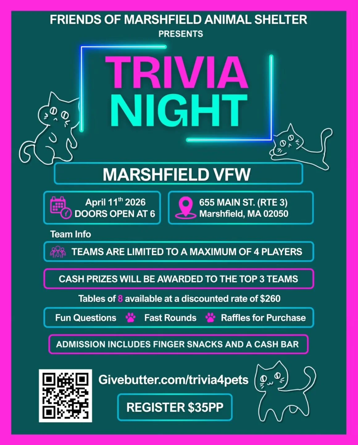 Tickets sales closing soon givebutter.com/trivia4pets