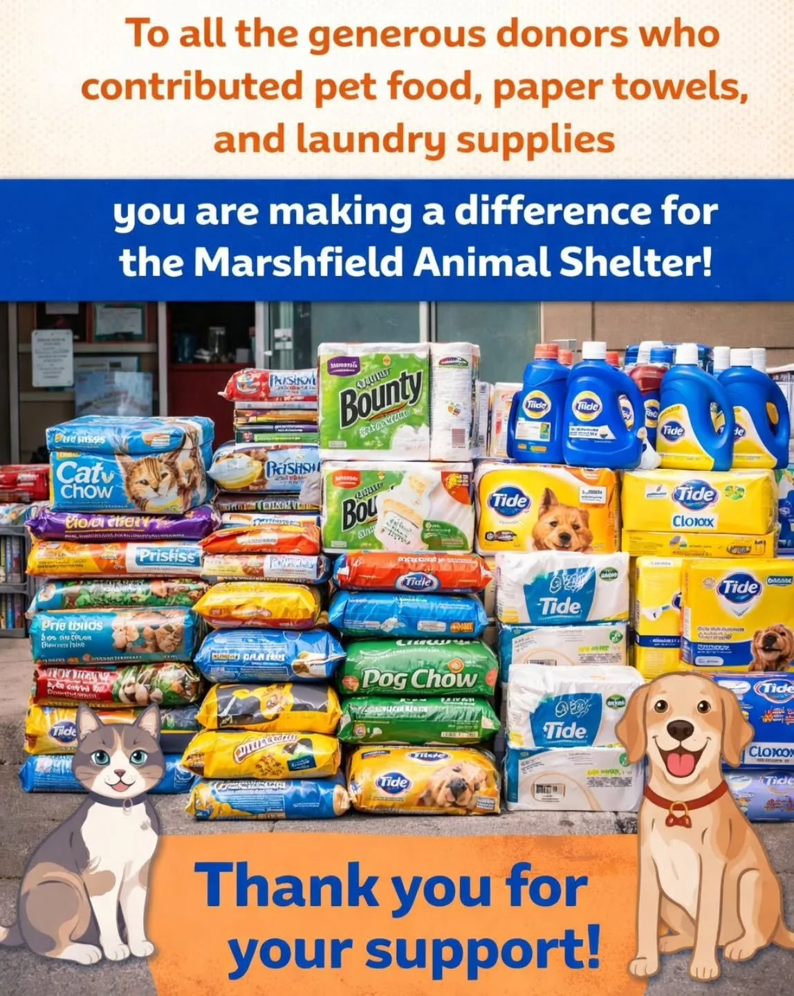 Thank you Stacy, Brendan and all our anonymous donors!