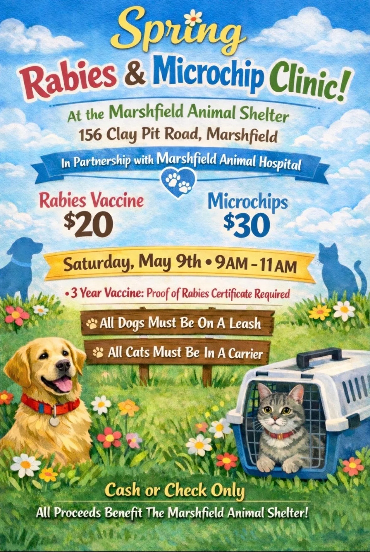 SPRING LOW-COST RABIES VACCINE AND MICROCHIP CLINIC