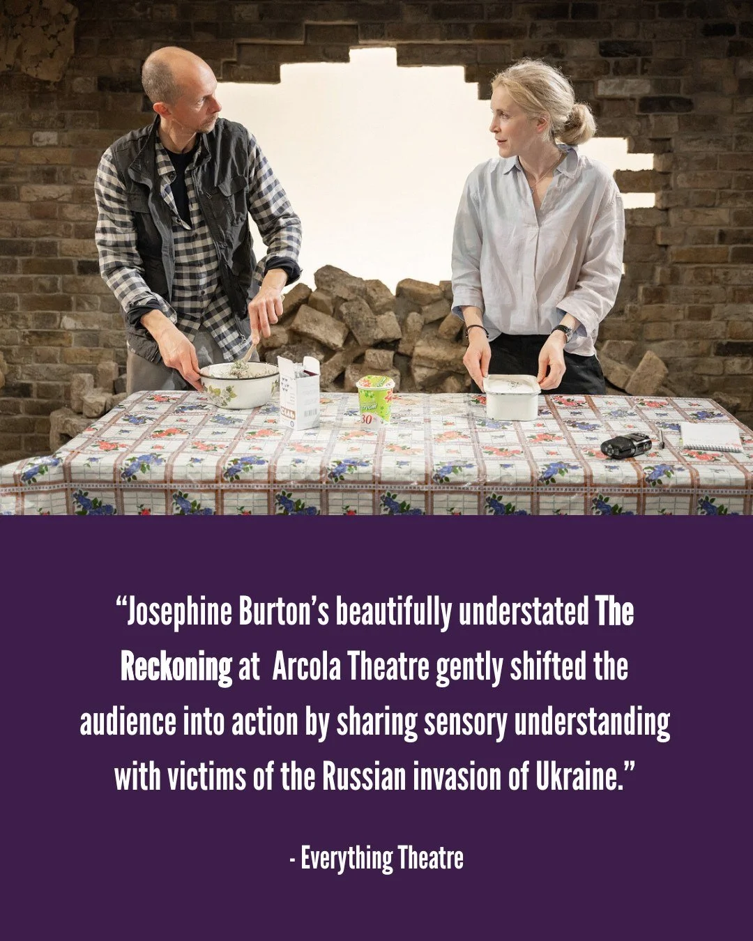 We were thrilled to be included in @everytheatre's highlights of last year.

And guess what 👀 The Reckoning will be back later this year where we'll take it on tour!

💬 &ldquo;It blurred the boundaries of fiction with fact, elucidating understandin