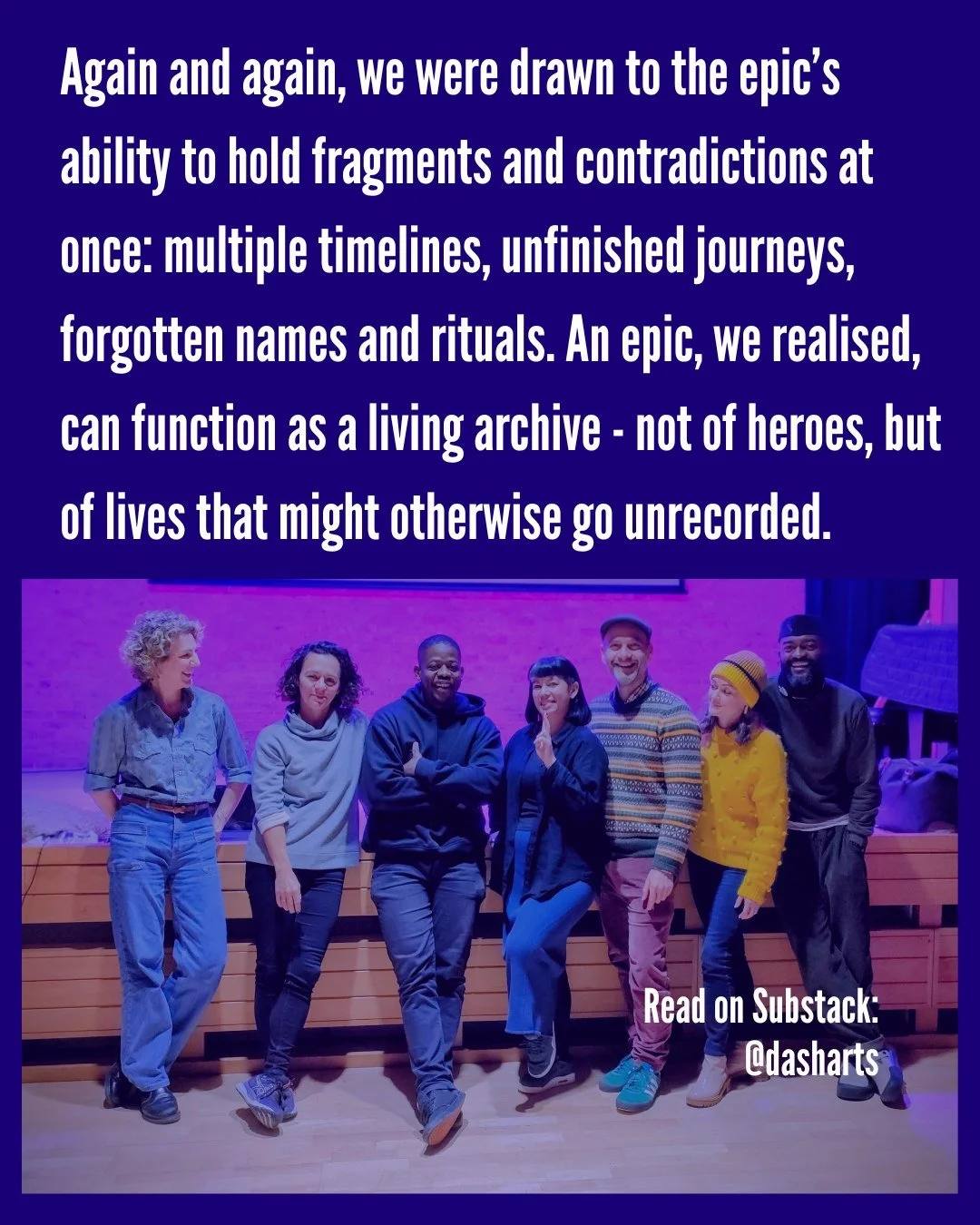 ✍️ Beginning a New Epic... Researching Songs of Solidarity in Oxford

Josephine Burton shares thoughts from our recent residency with @projekteuropa at University of Oxford's @schwarzmancentre over on Substack.

@apgrd_oxford