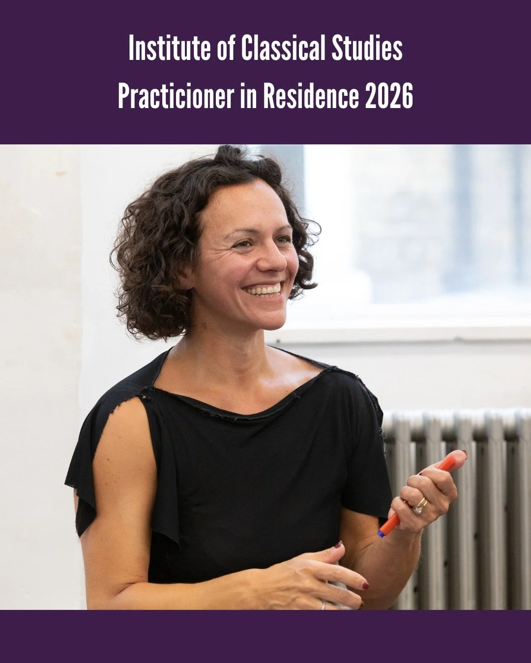 Dash' Artistic Director Josephine Burton is currently at University of London's Institute of Classical Studies as Practitioner in Residence, where she'll develop Dash Arts' and @ProjektEuropa's upcoming play Songs of Solidarity.

📖 Read about the re