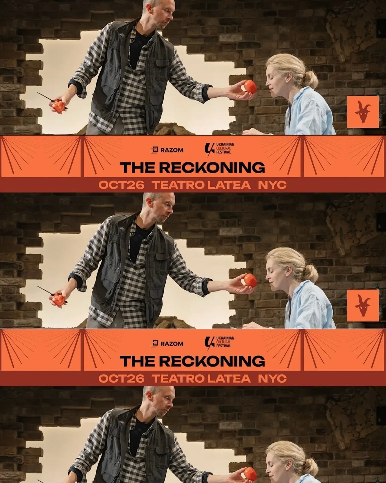 THE RECKONING IS CROSSING THE ATLANTIC

This October, The Reckoning comes to New York for a special preview as part of the Ukrainian Cultural Festival.

Drawn from verified survivor testimony of Russia&rsquo;s war in Ukraine, The Reckoning brings one