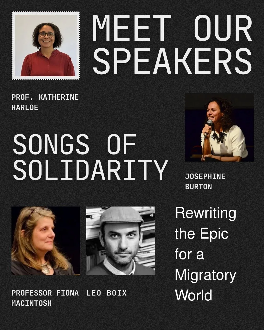 TOMORROW: SONGS OF SOLIDARITY: Rewriting the Epic for a Migratory World 

What might an epic for our time look like?

Tomorrow evening, join Dash Arts at Senate House for a conversation and performance exploring how ancient storytelling traditions ca