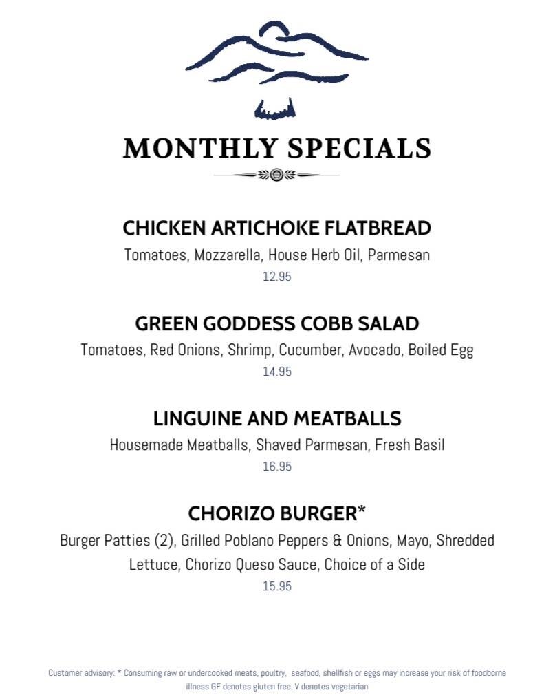 April specials start tomorrow! Come join us and try them out🥗🍔